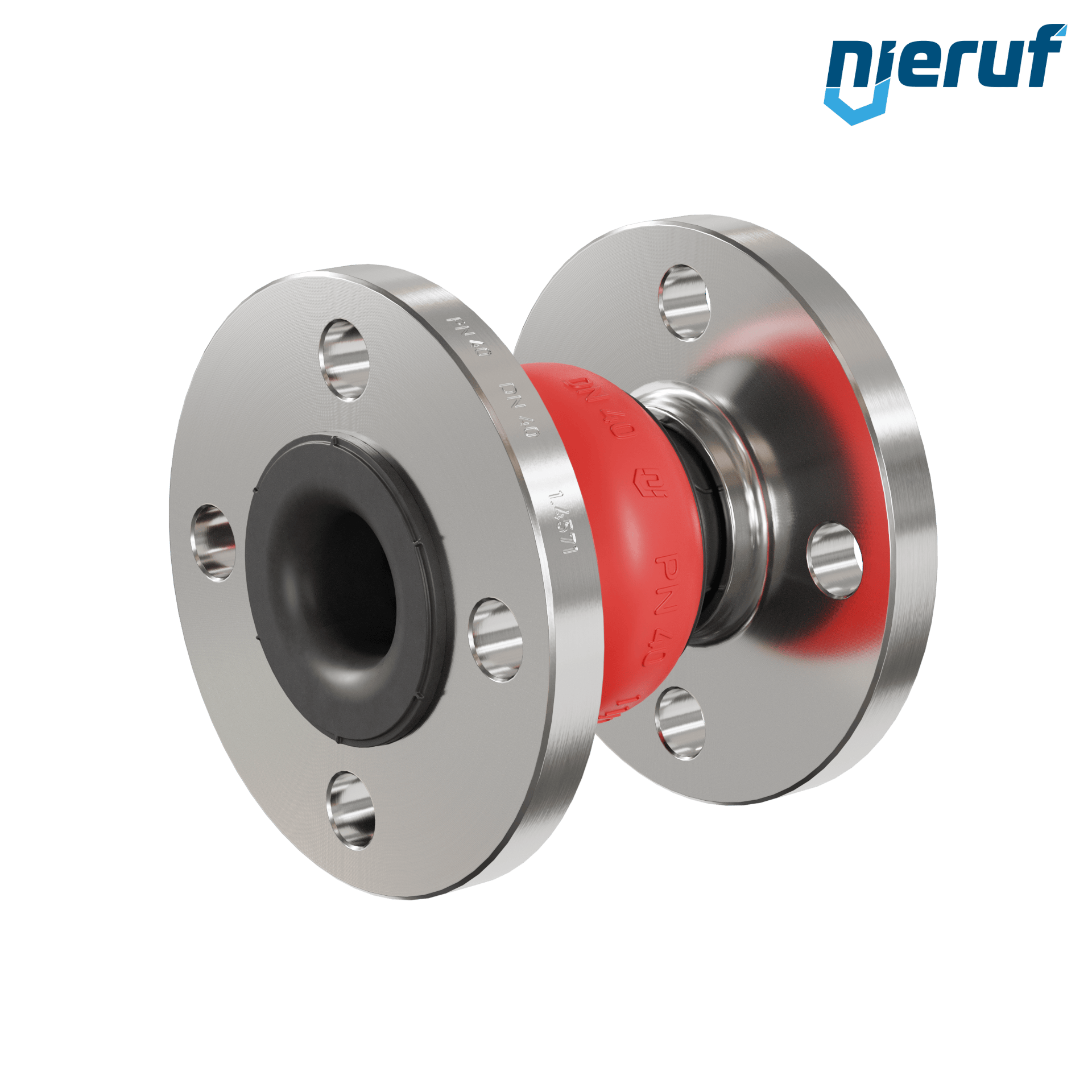 Compensatore DN40 tipo KP04 flange acciaio inox, manicotto EPDM