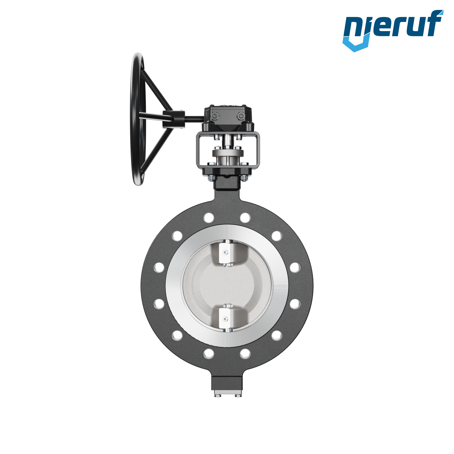 Double offset butterfly-valve AK12 DN 200 PN25 worm gear