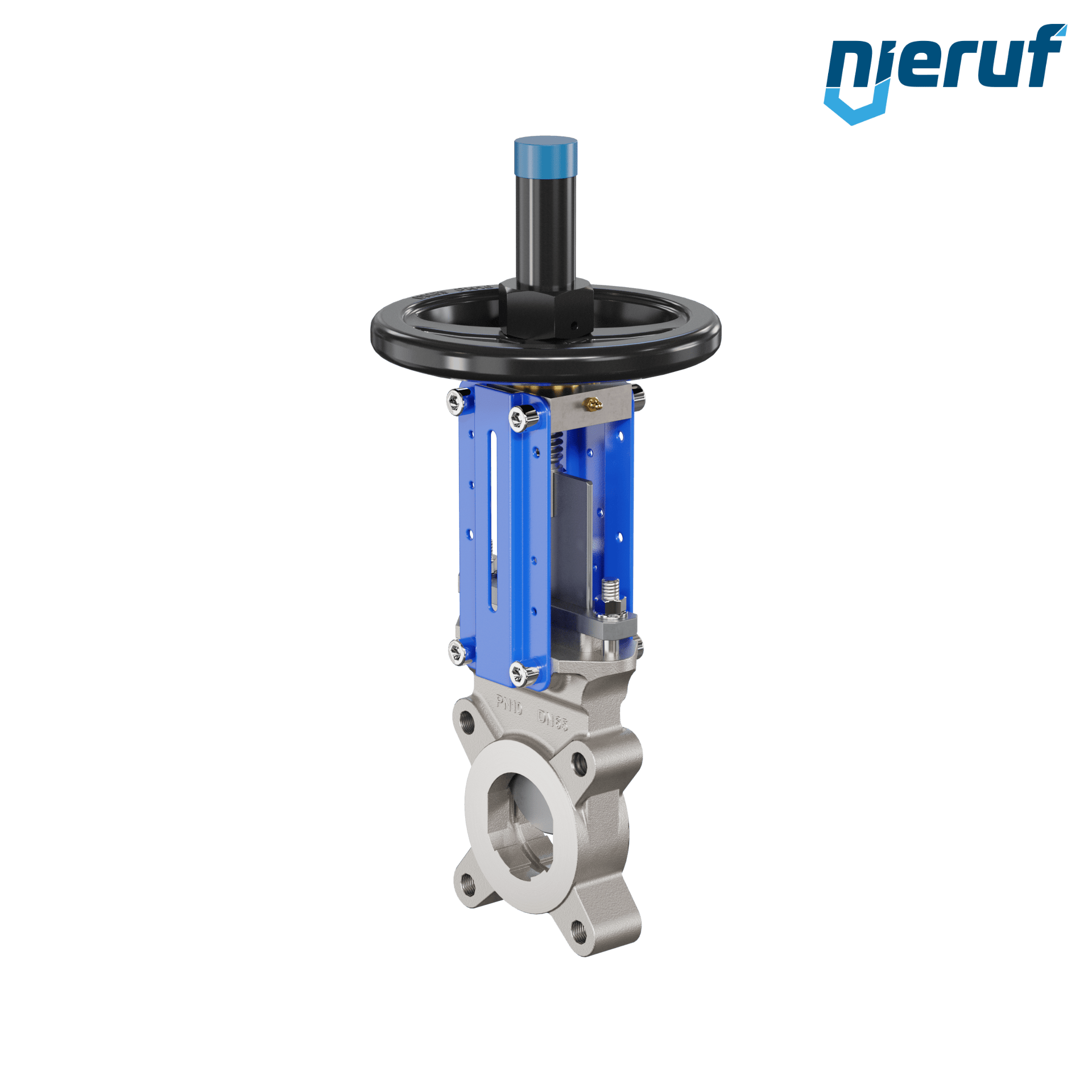 valvola a ghigliottina DN 65 SR03 EPDM manovella / volante