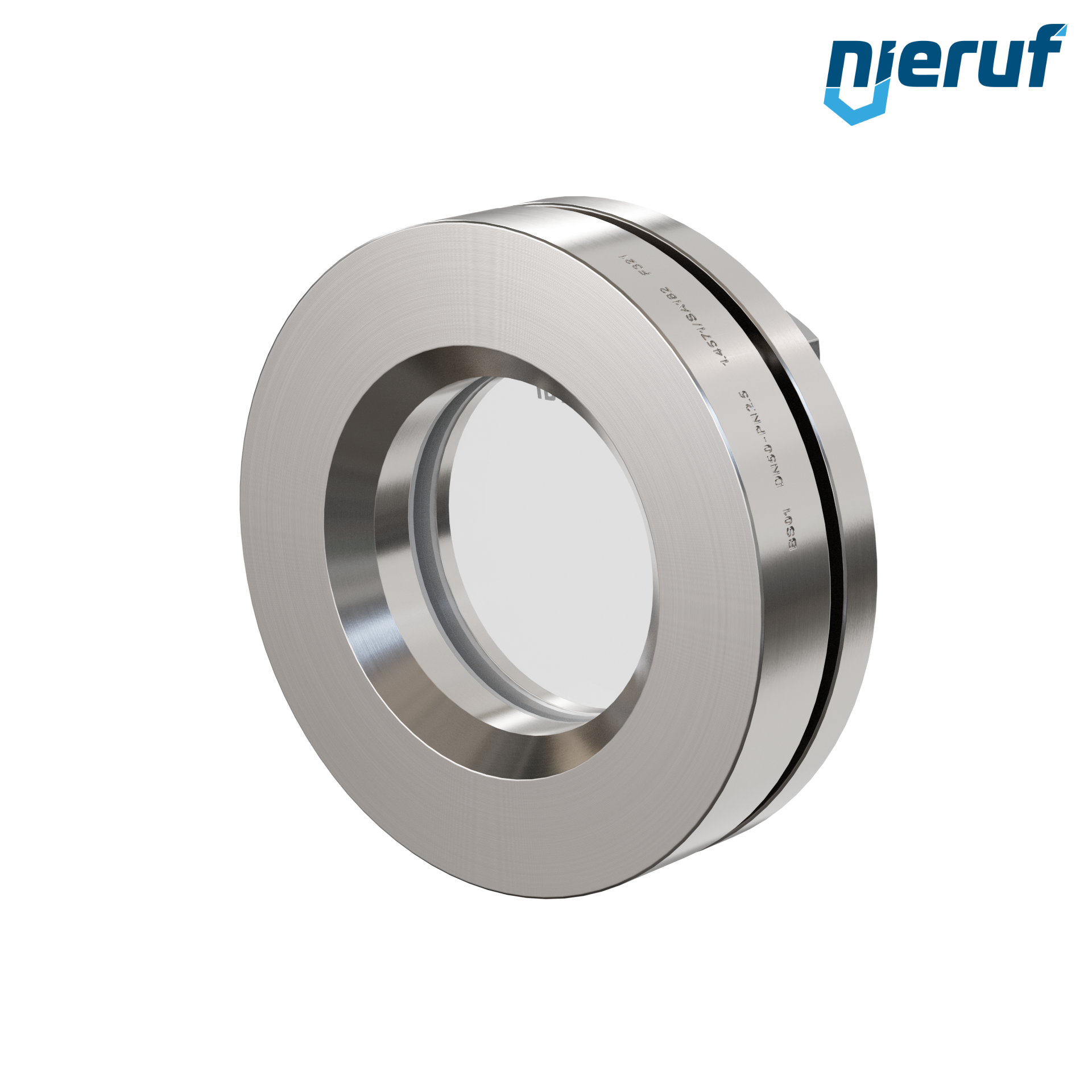 oblò di osservazione per serbatoi DN50 BS01 acciaio inossidabile 1.4571 PTFE vetro borosilicato 2,5bar