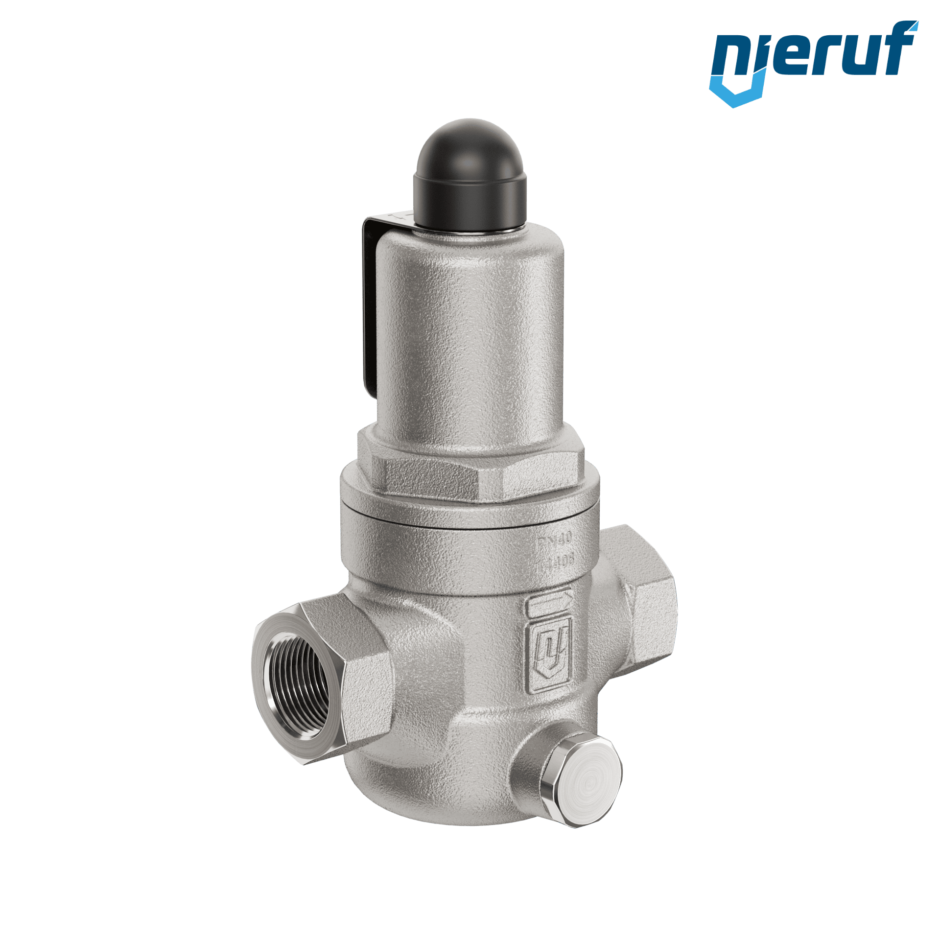 valvola di troppo pieno a pressione differenziale 1/2" pollici filettat. int UV08 acciaio inossidabile AISI 316L 1,5 - 6,0 bar