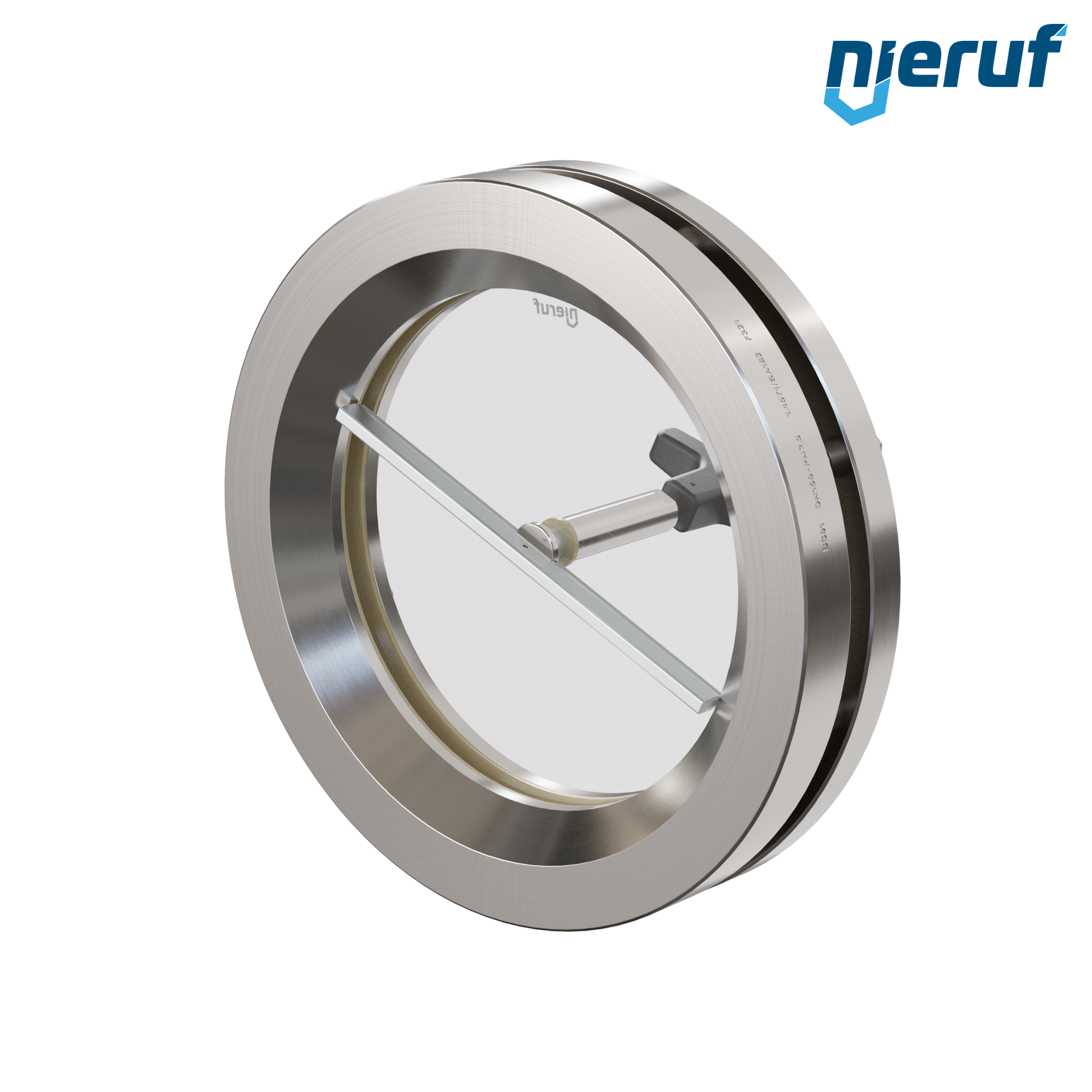 oblò di osservazione per serbatoi con tergicristallo in PTFE DN150 BS01 acciaio inossidabile 1.4571 NBR vetro borosilicato 2,5bar