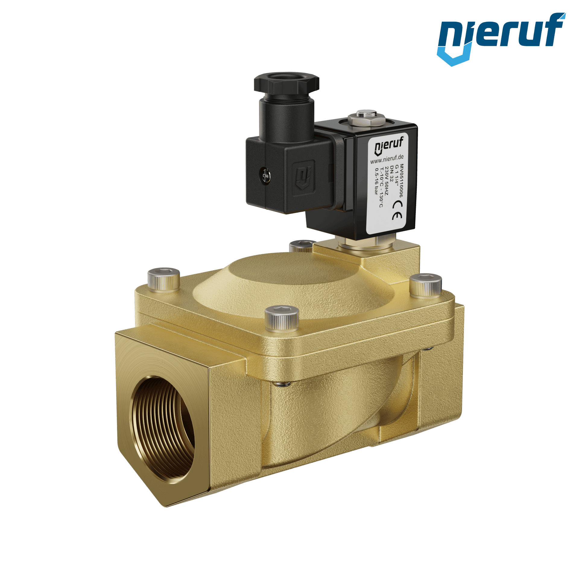 elettrovalvola G 1 1/4" pollici ottone MV05 EPDM 230V 50Hz
