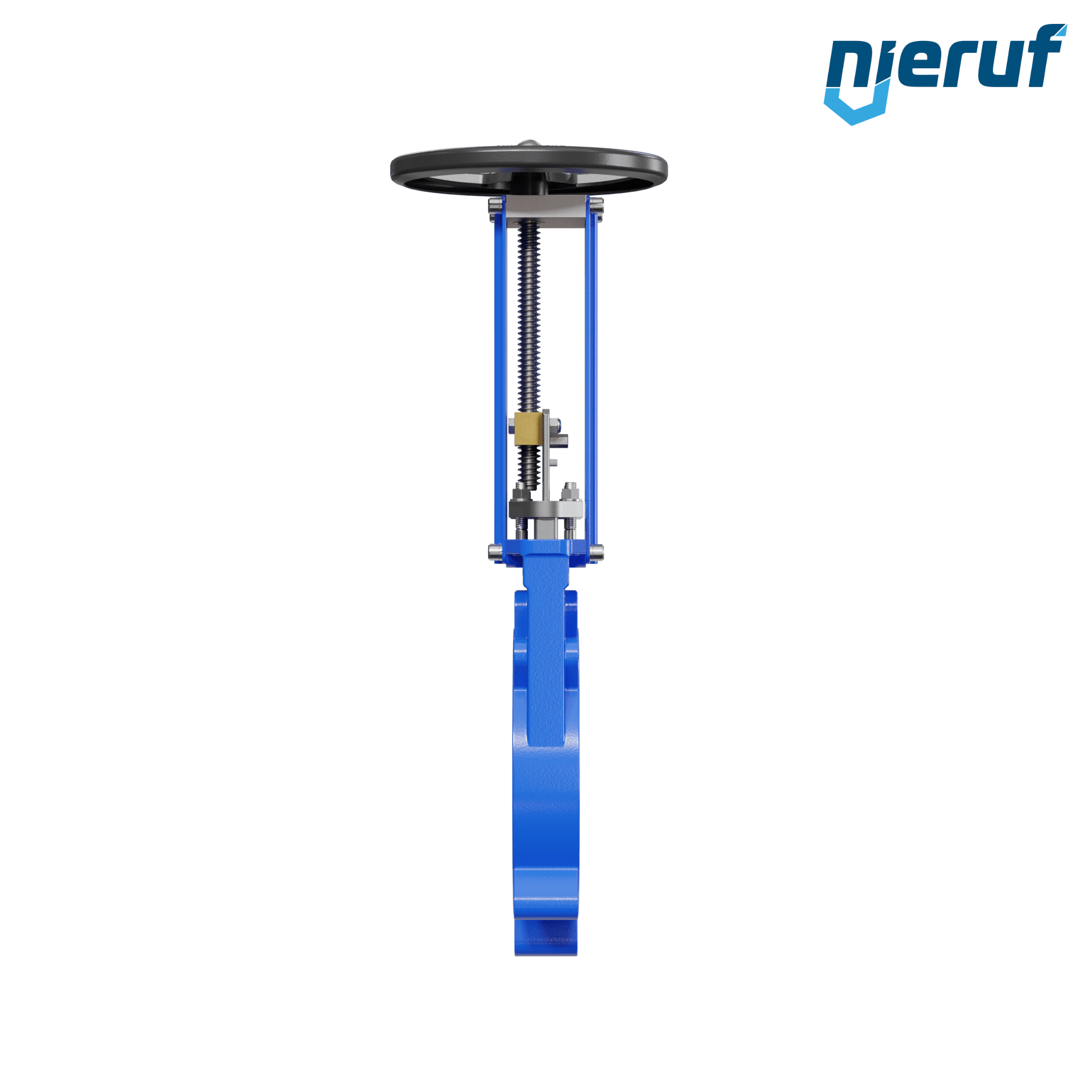 valvola a ghigliottina DN 250 SR01 NBR manovella / volante