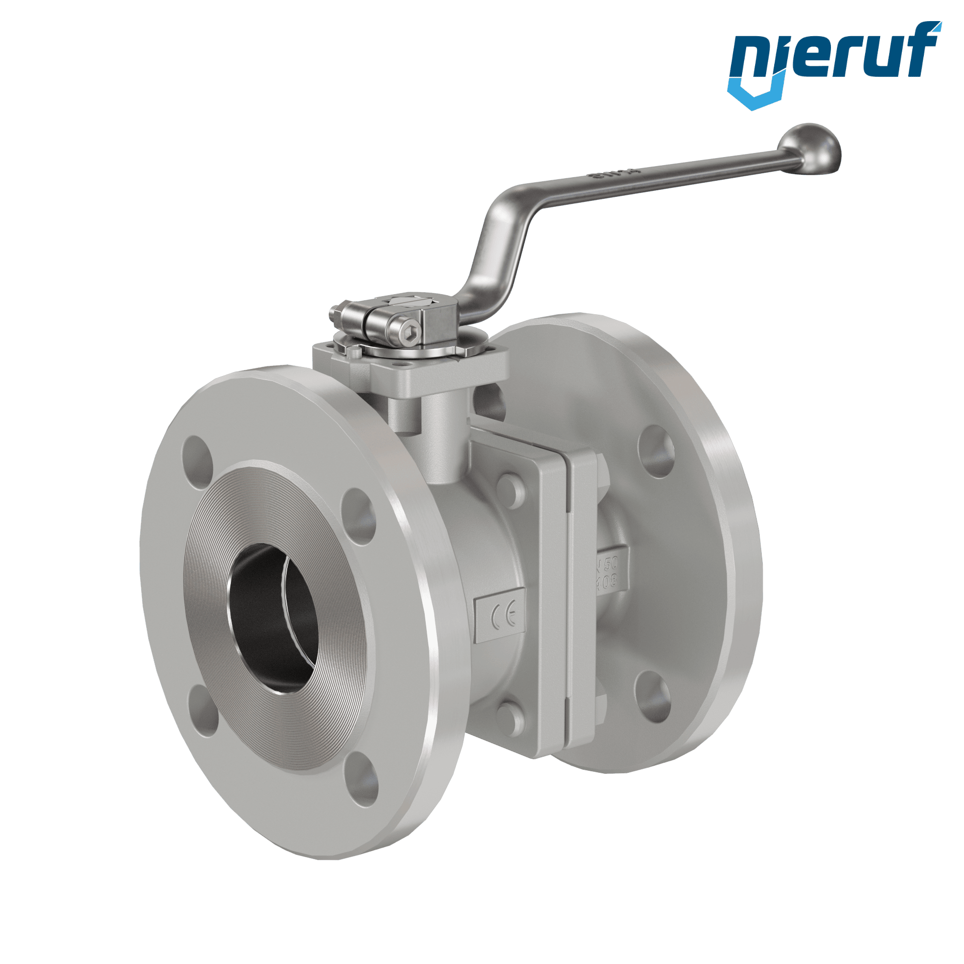 valvola a sfera flangiata per alte temperature FK12 DN50 Antimonio-Carbone guarnizione