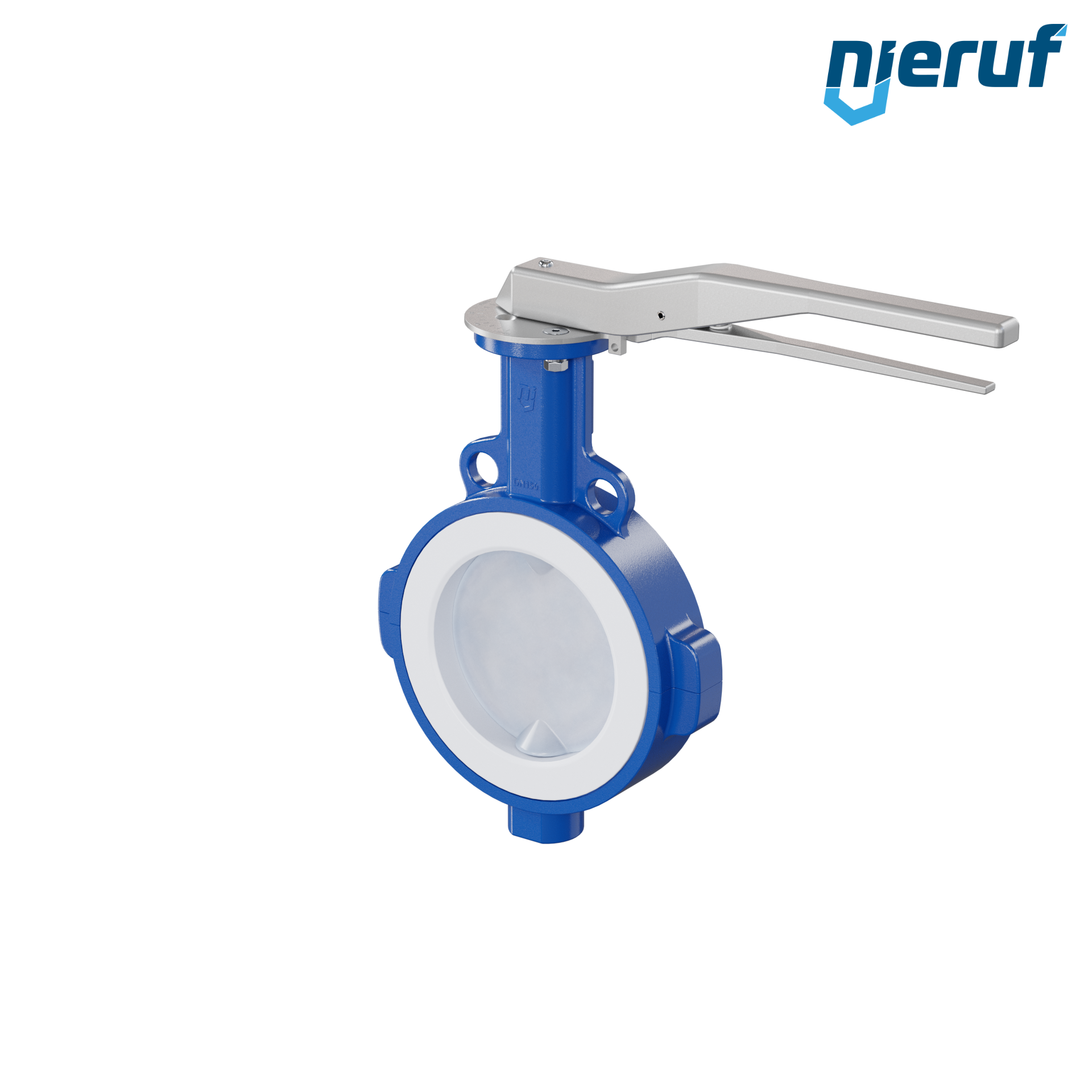 valvola a farfalla PFA PTFE AK09 DN150 ANSI150 leva inserto in FKM