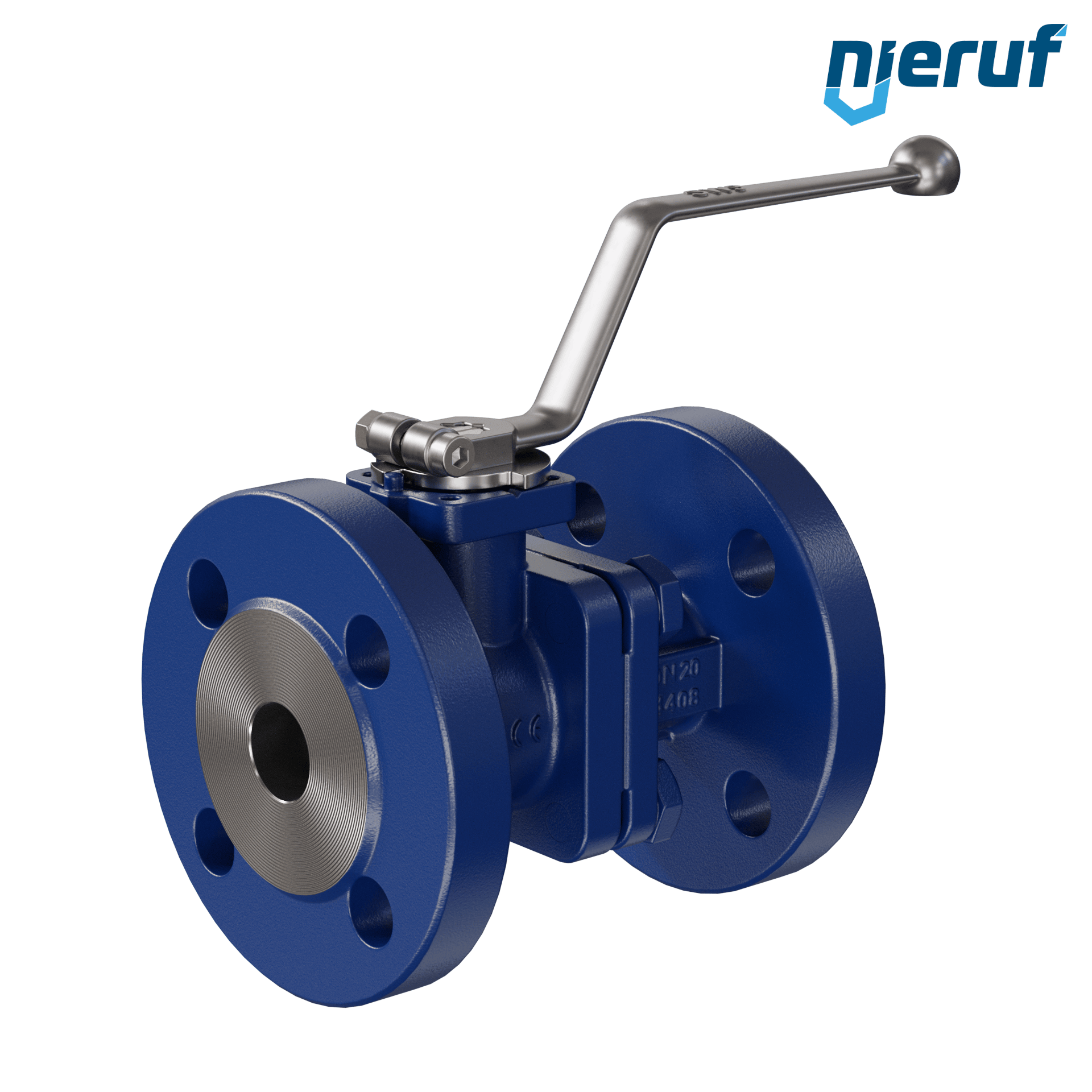 valvola a sfera flangiata per alte temperature FK12 DN20 PN40 in acciaio fuso 1.0619 fino a +25