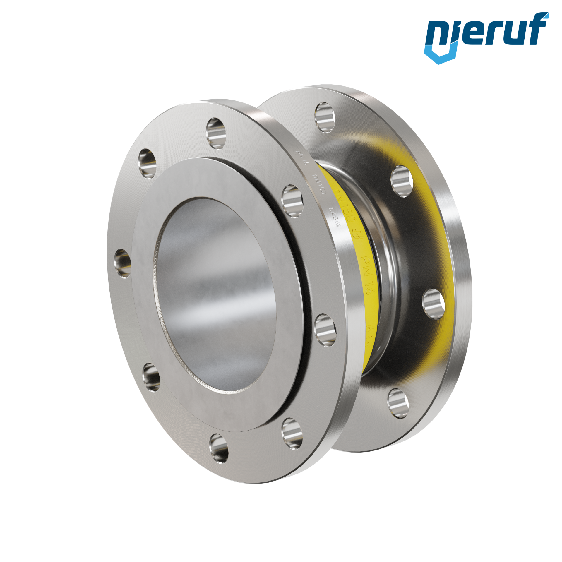 Compensatore piastra di rinforzo DN150 versione KP04 flange in acciaio inox NBR