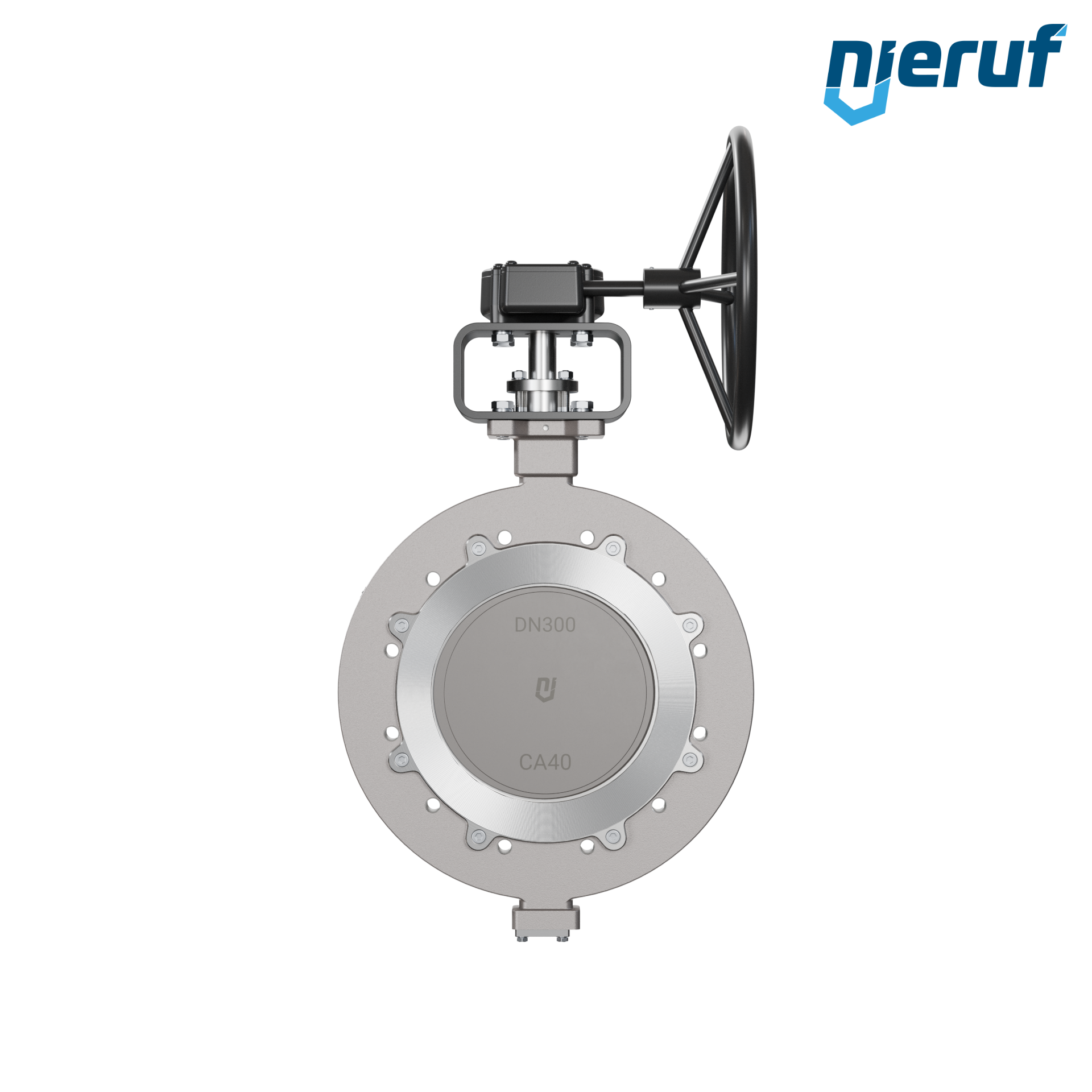 valvola a farfalla triplo eccentrico acciaio inox AK14 DN 300 PN10 volantino