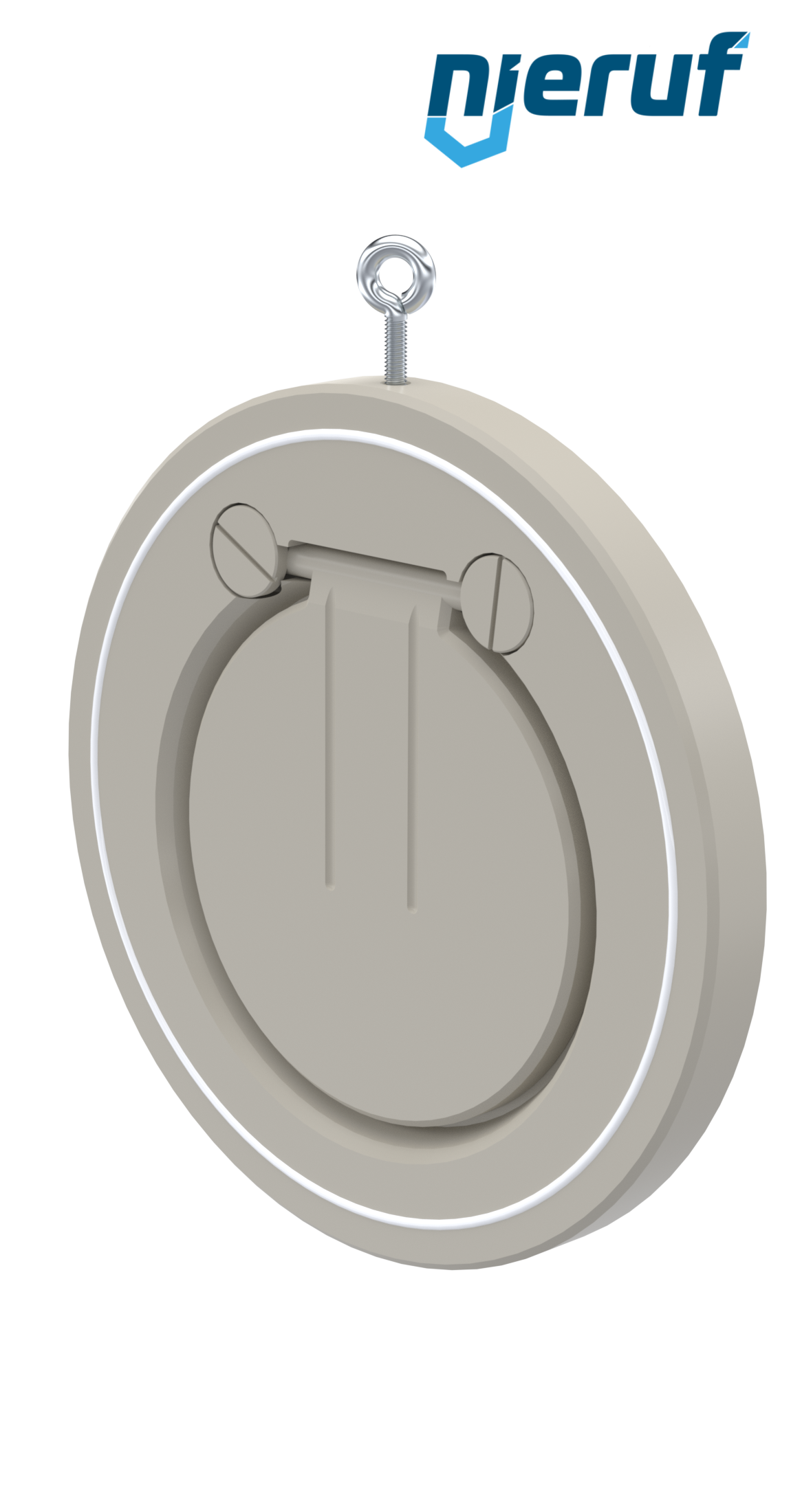 Zwischenflansch-Rückschlagklappe DN150 ZR06 Kunststoff PP-H PTFE