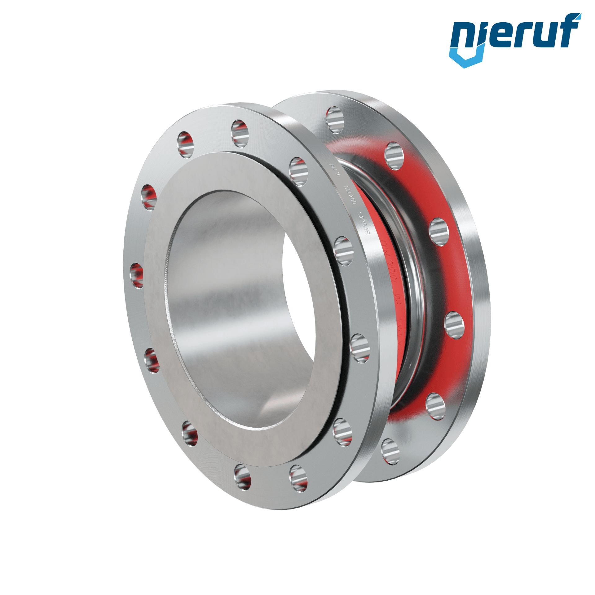 Compensatore piastra di rinforzo DN200 PN16 versione KP04 flange in acciaio EPDM