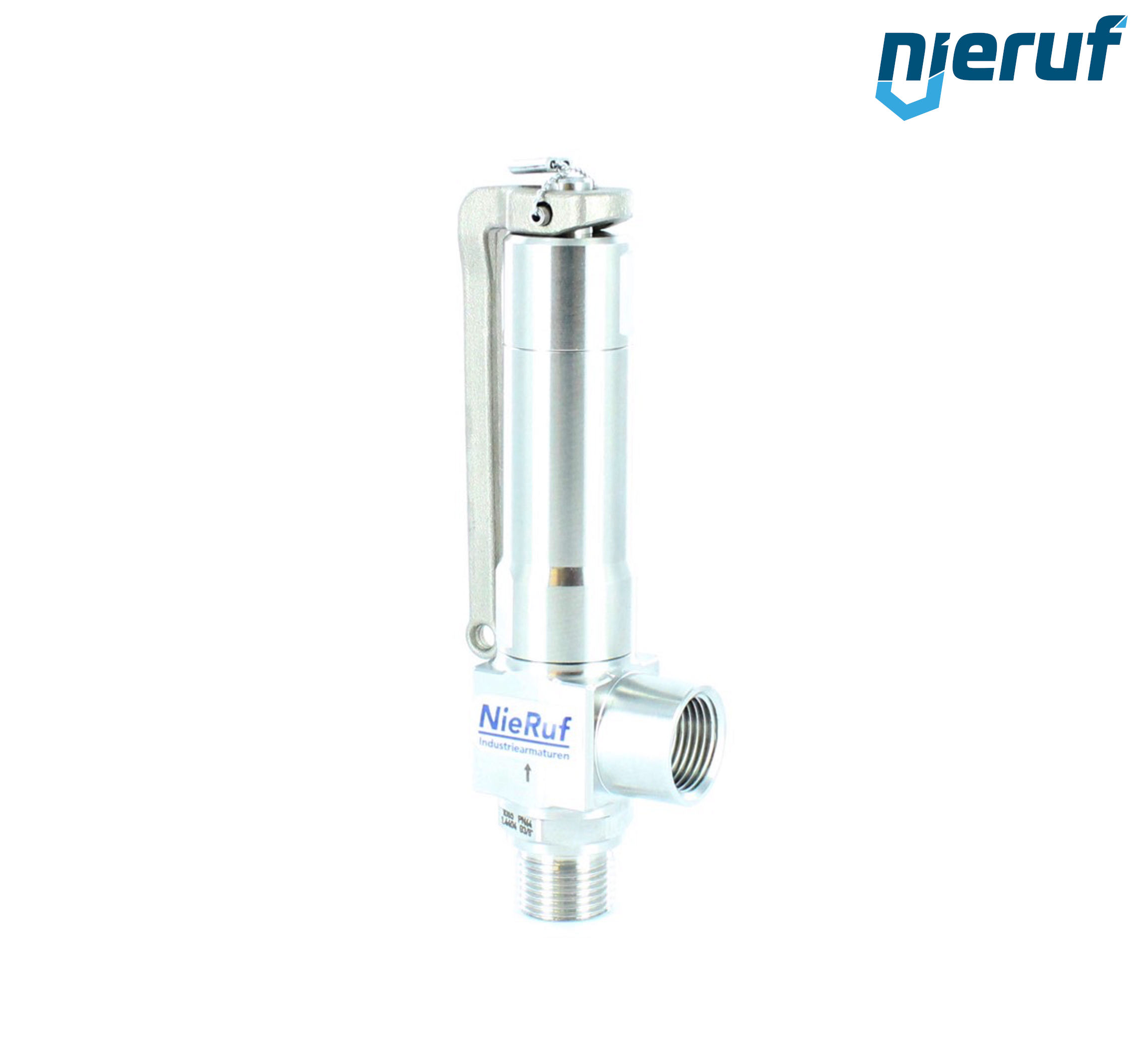 angle-type safety valve 3/8" m  x 3/8" fm SV12, stainless steel PTFE, without lever