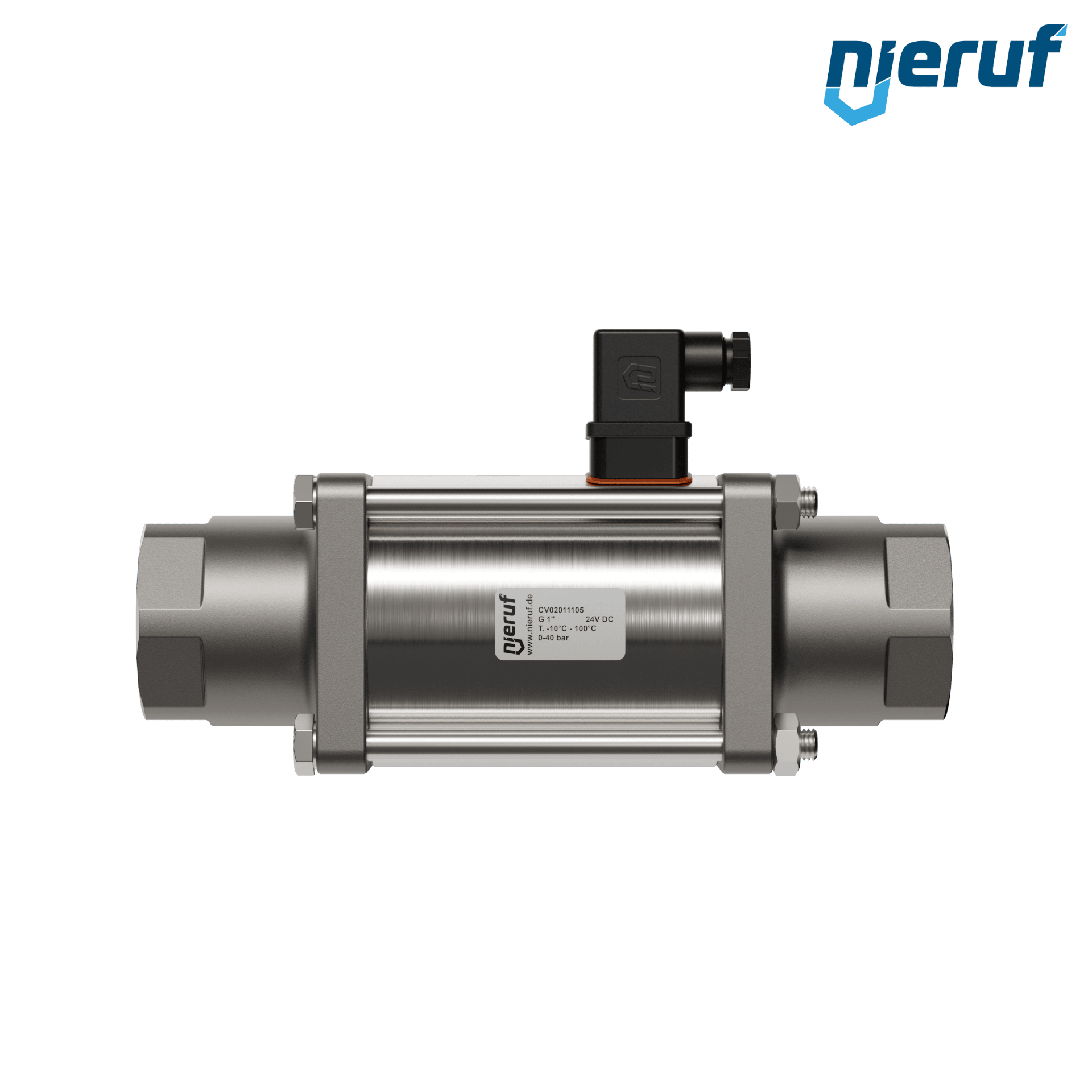 valvola coassiale 1" pollici filettatura interna - DN25 acciaio inossidabile 24V DC NO - per applicazione con acqua