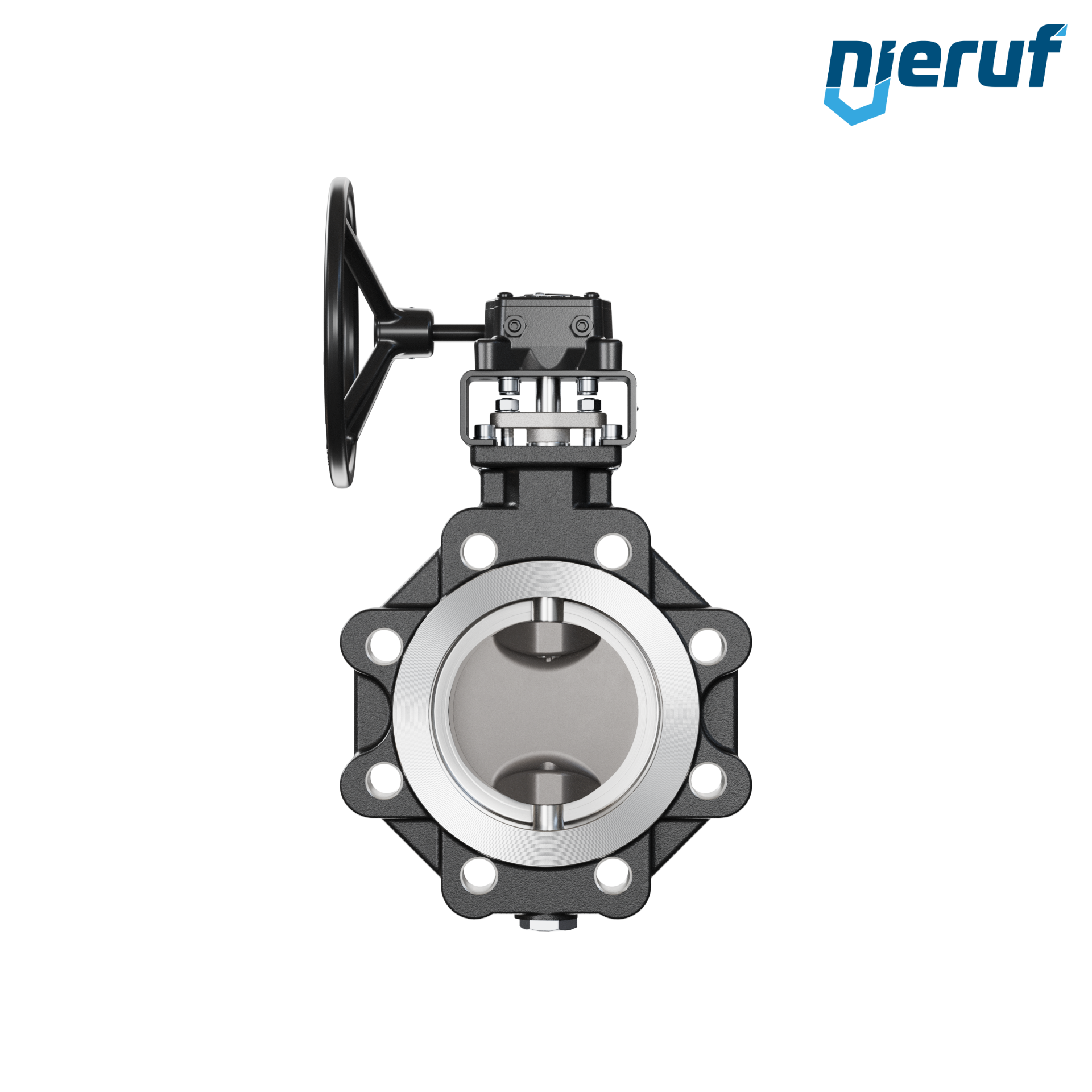 valvola a farfalla triplo eccentrico acciaio fuso AK14 DN 125 PN25-40 volantino