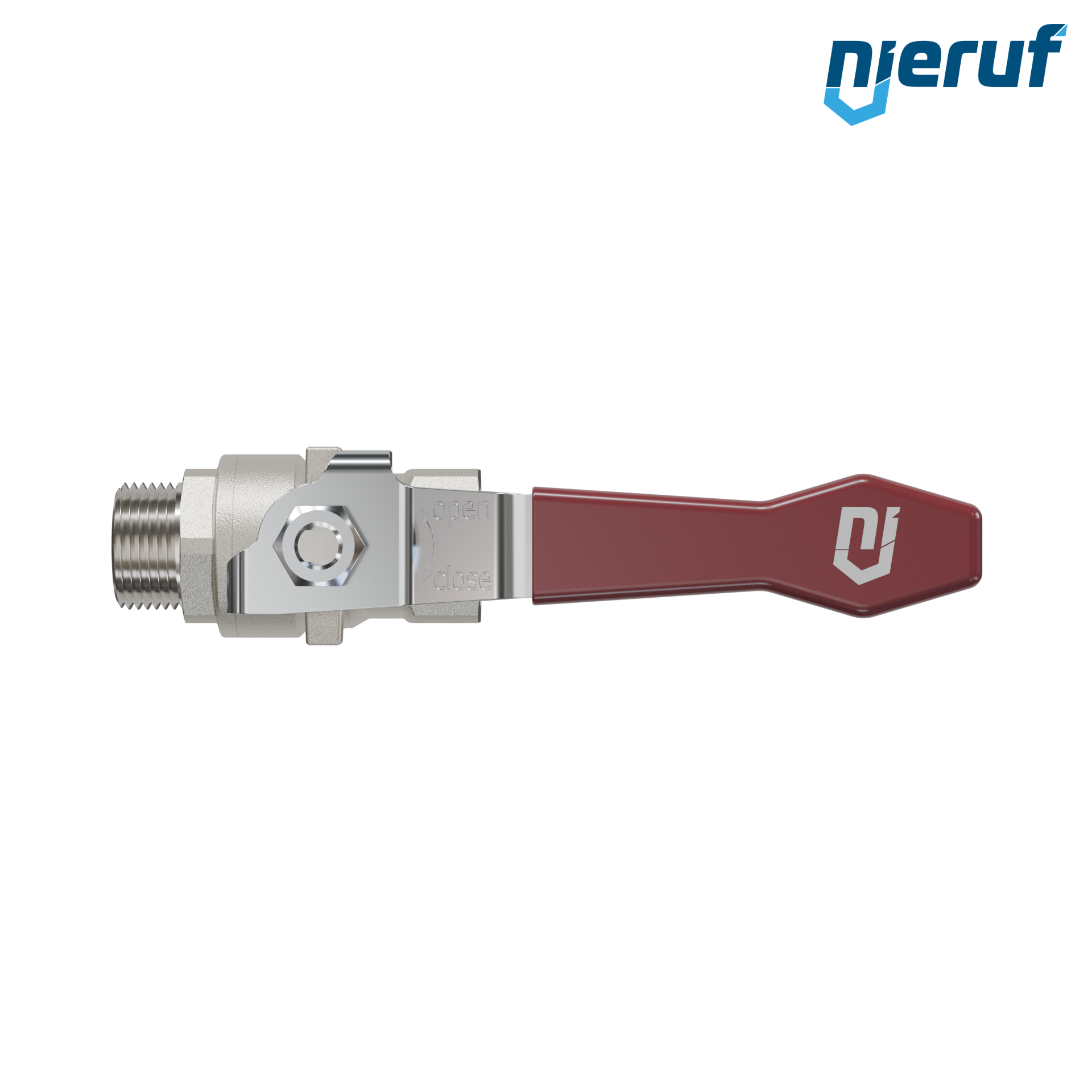 valvola a sfera a 2 vie DN10 - 3/8" pollici GK01 filettatura F x M