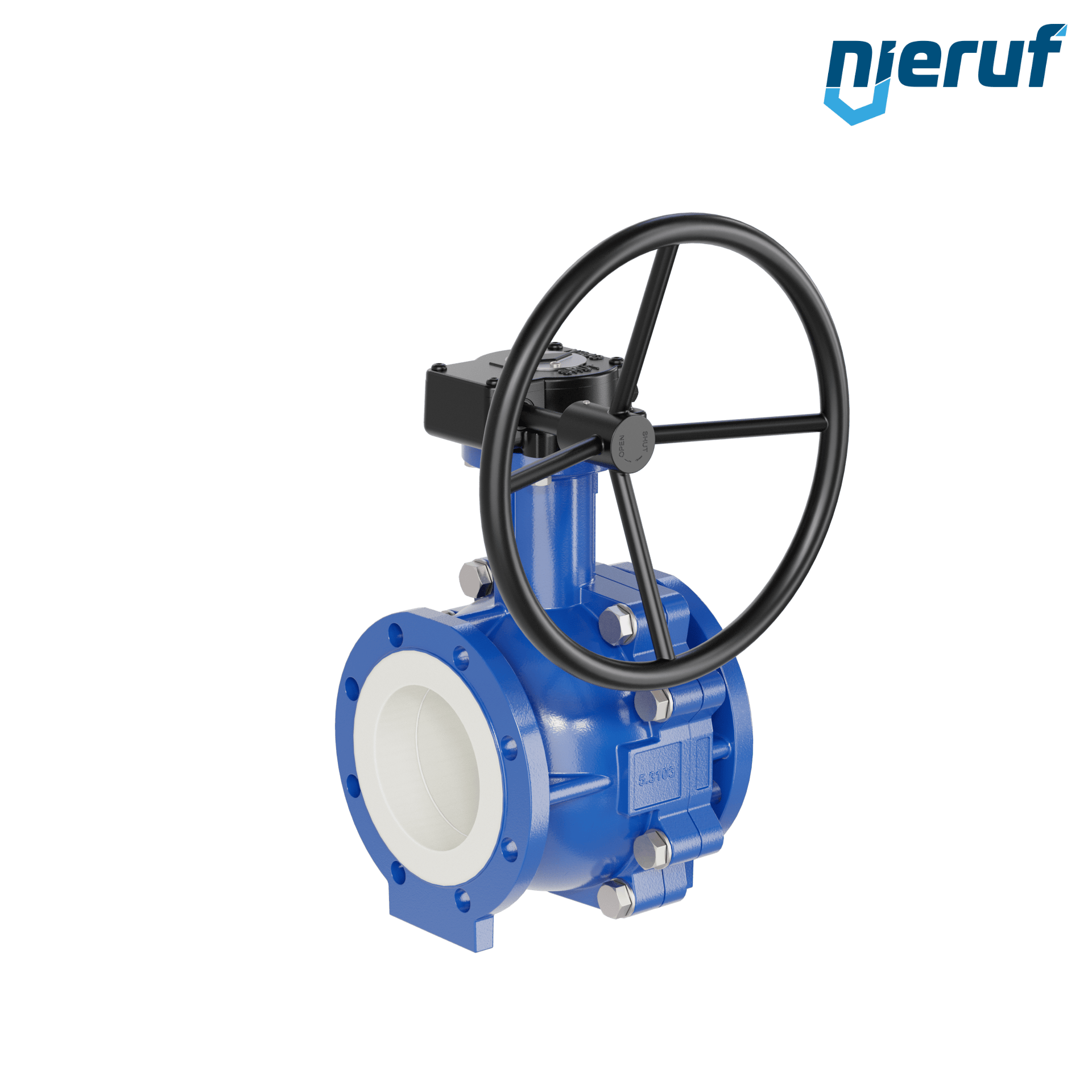valvola a sfera flangiata PFA FK13 DN150 - 6" pollici ANSI 150 inghisa sferoidale 5.3103 con volantino manuale