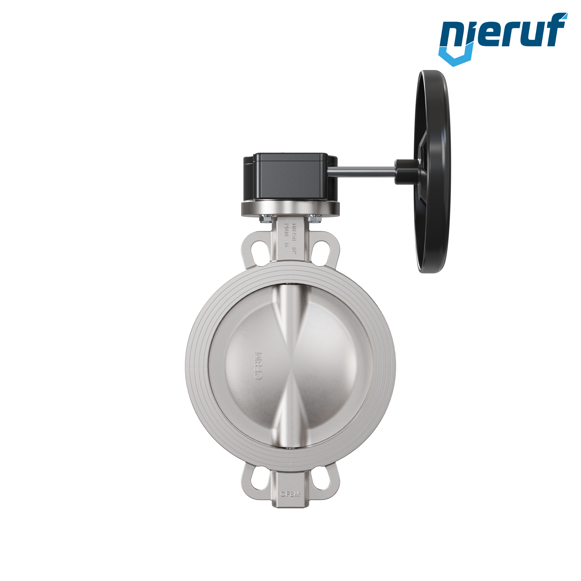 valvola a farfalla in acciaio inossidabile DN250 PN16 AK08 metallo volantino