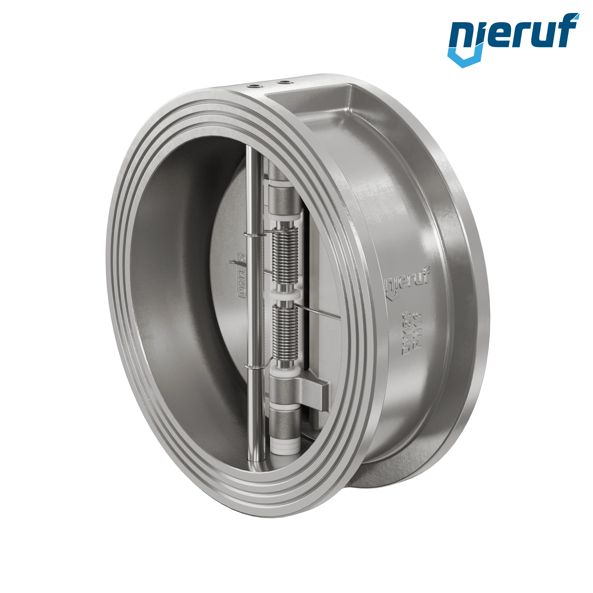 valvola di ritegno a doppio battente DN150 DR03 acciaio inossidabile 1.4408 FKM (Viton)