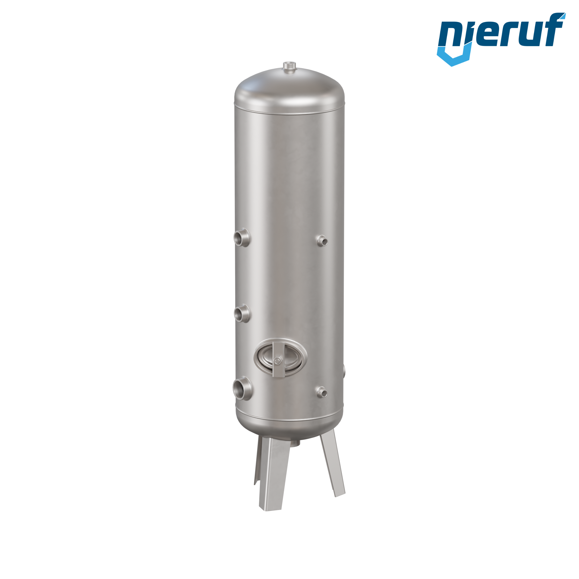 Serbatoio a pressione per acqua verticale BE04 100 litri, 0-10 bar, acciaio inox