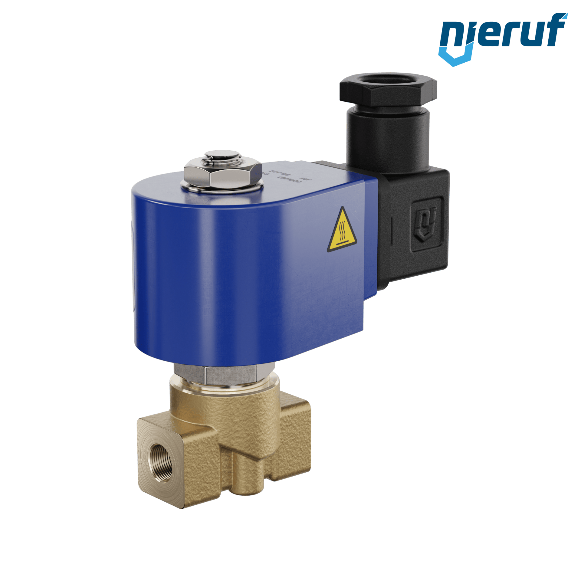 elettrovalvola per alta pressione G 1/8" pollici DN2,0 ottone MV10 FKM 24V DC