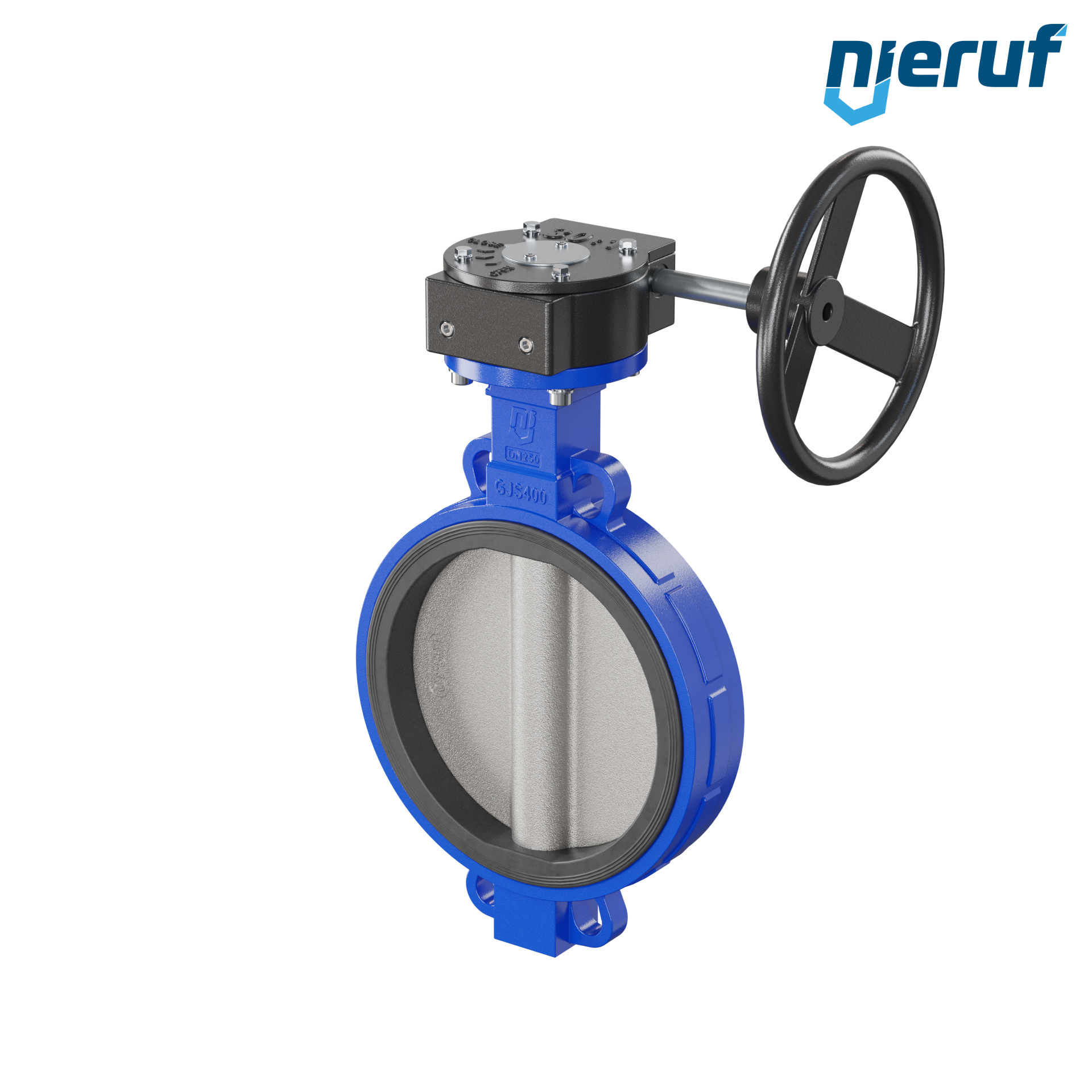 valvola a farfalla DN 250 PN16 AK05 NBR volantino