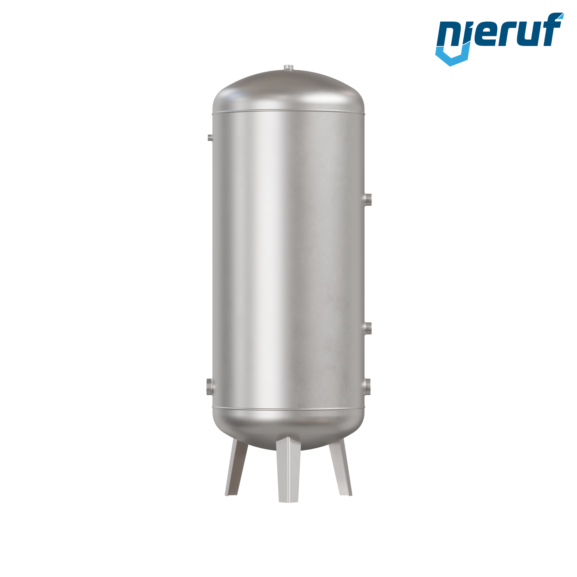 Serbatoio a pressione per acqua verticale BE04 500 litri, 0-10 bar, acciaio inox