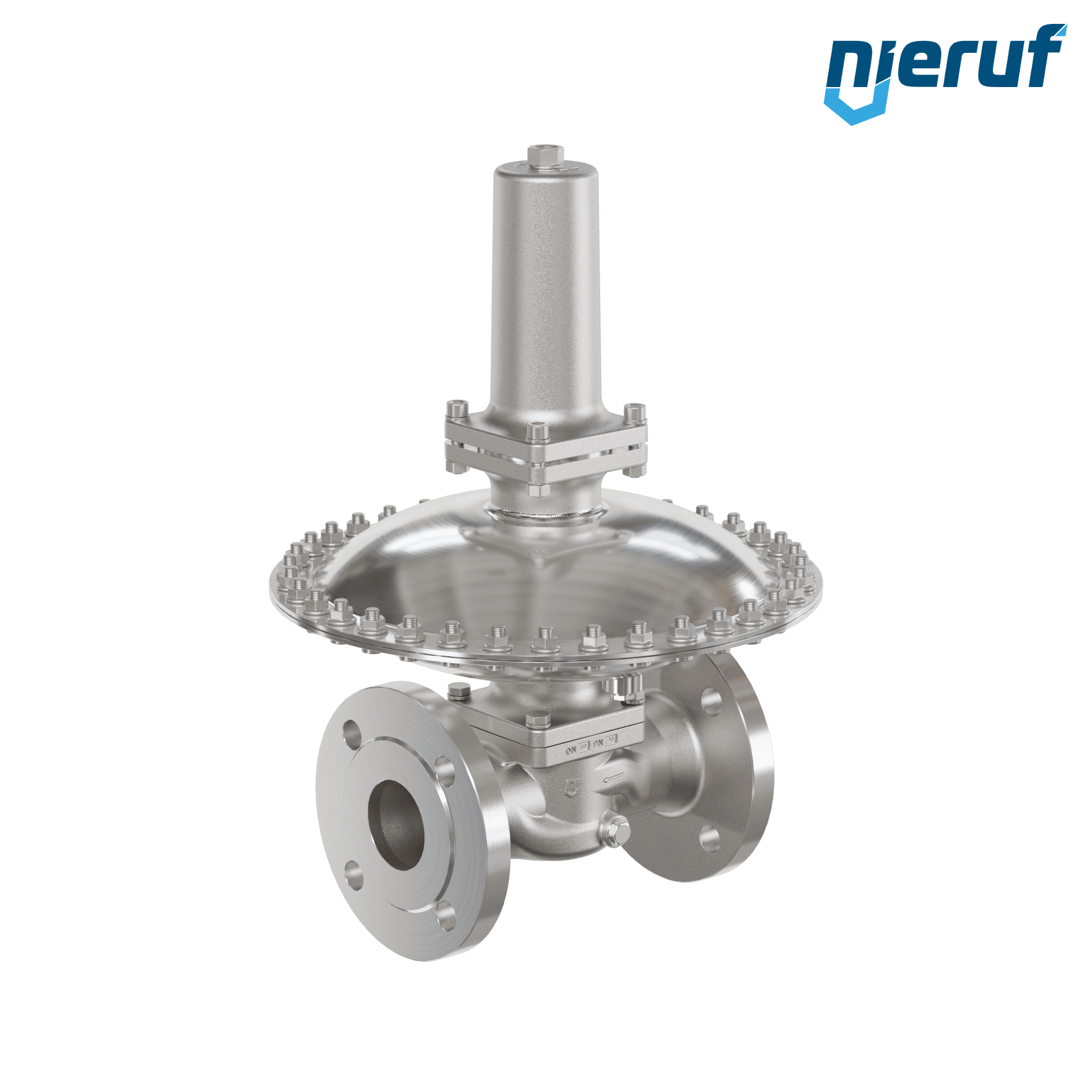 Regulator mbar DN50 DM24 kołnierz DIN EN 1092 stal nierdzewna EPDM 50 - 200 mbar