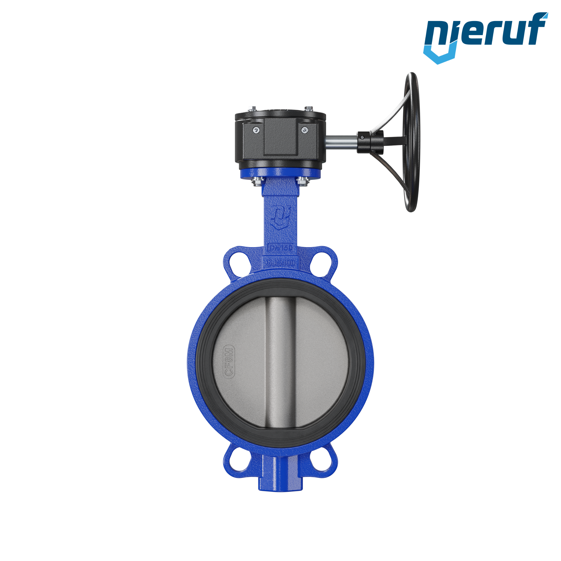valvola a farfalla DN 150 PN16 AK05 NBR volantino