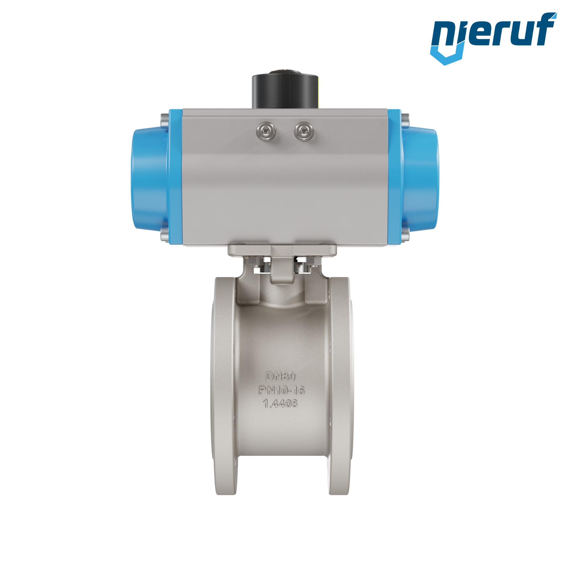 valvola a sfera flangiata dal design compatto DN80 PK07 azionamento rotativo pneumatico a doppio effetto