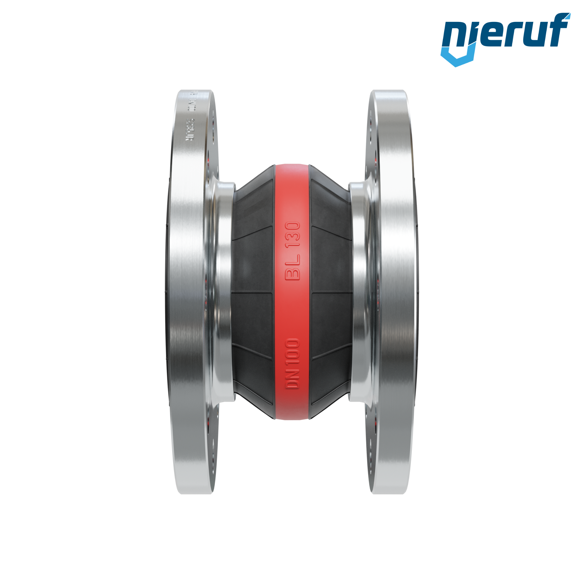 Compensatore o-ring di supporto per il vuoto DN100 versione KP04 flange in acciaio EPDM