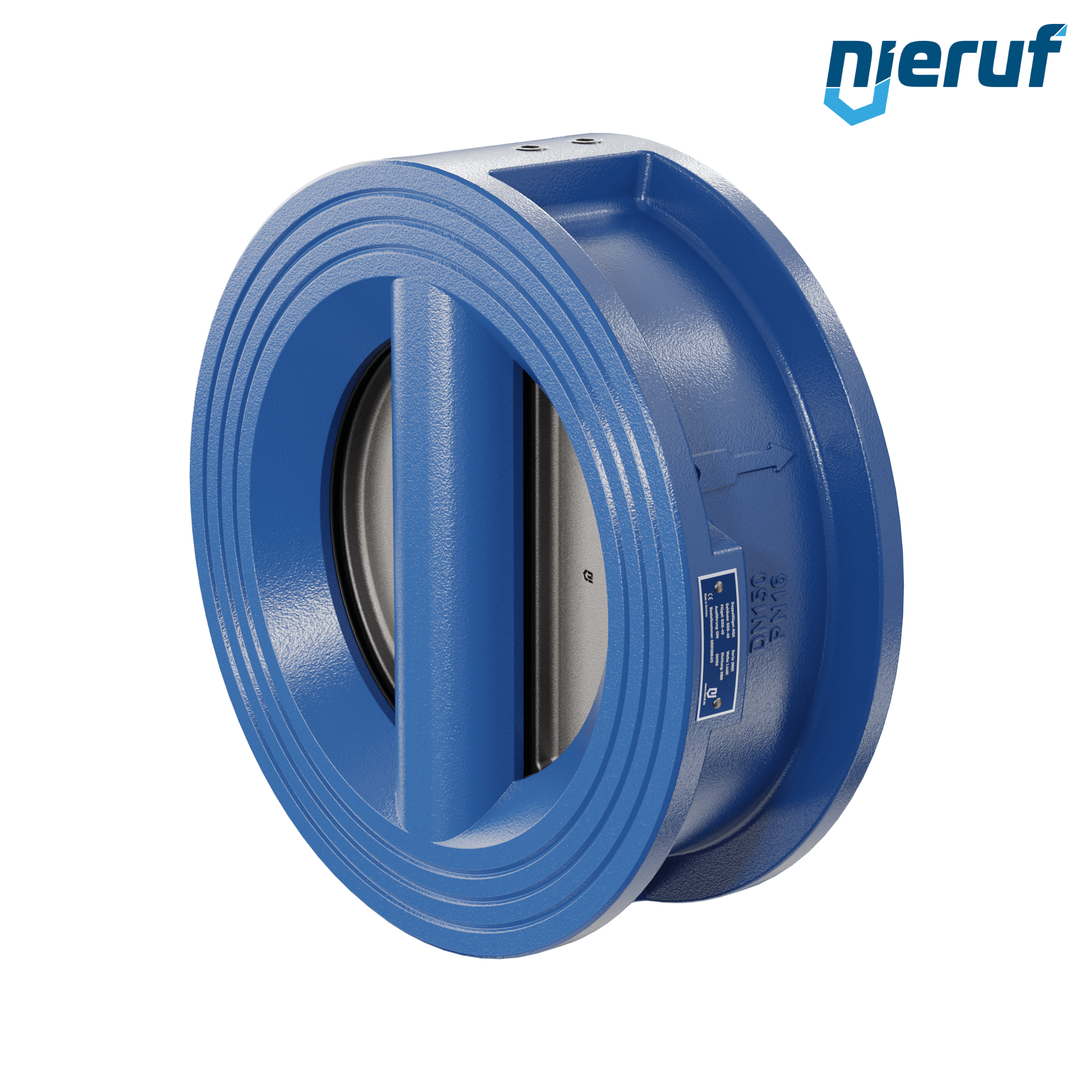 valvola di ritegno a doppio battente DN150 DR01 GGG40 NBR