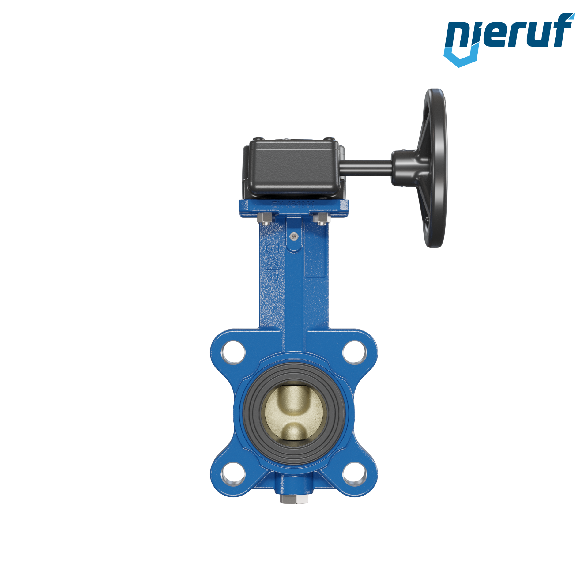 valvola a farfalla per l'acqua di mare DN 40 PN10-PN16 AK16 volantino