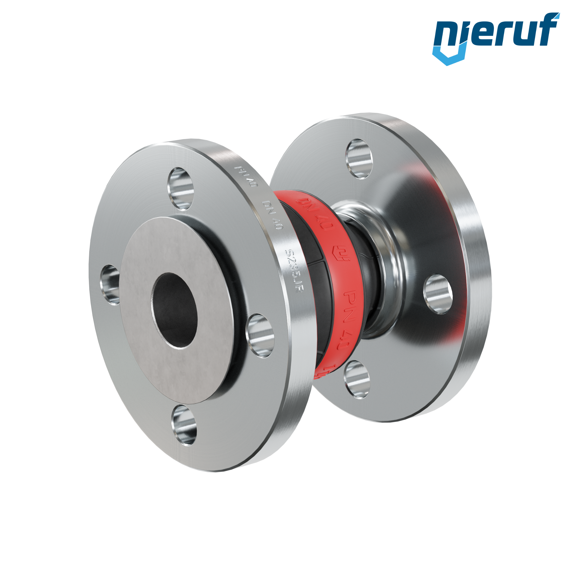 Compensatore piastra di rinforzo DN40 versione KP04 flange in acciaio EPDM