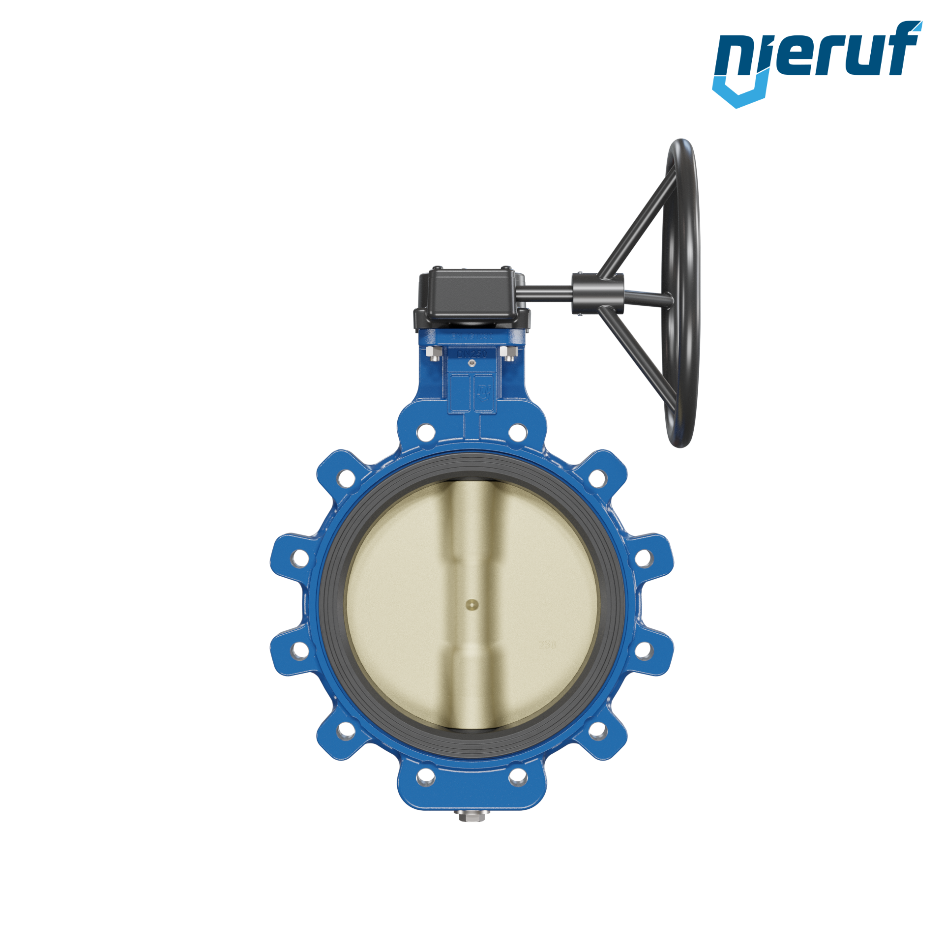 valvola a farfalla per l'acqua di mare DN 250 PN10 AK16 volantino