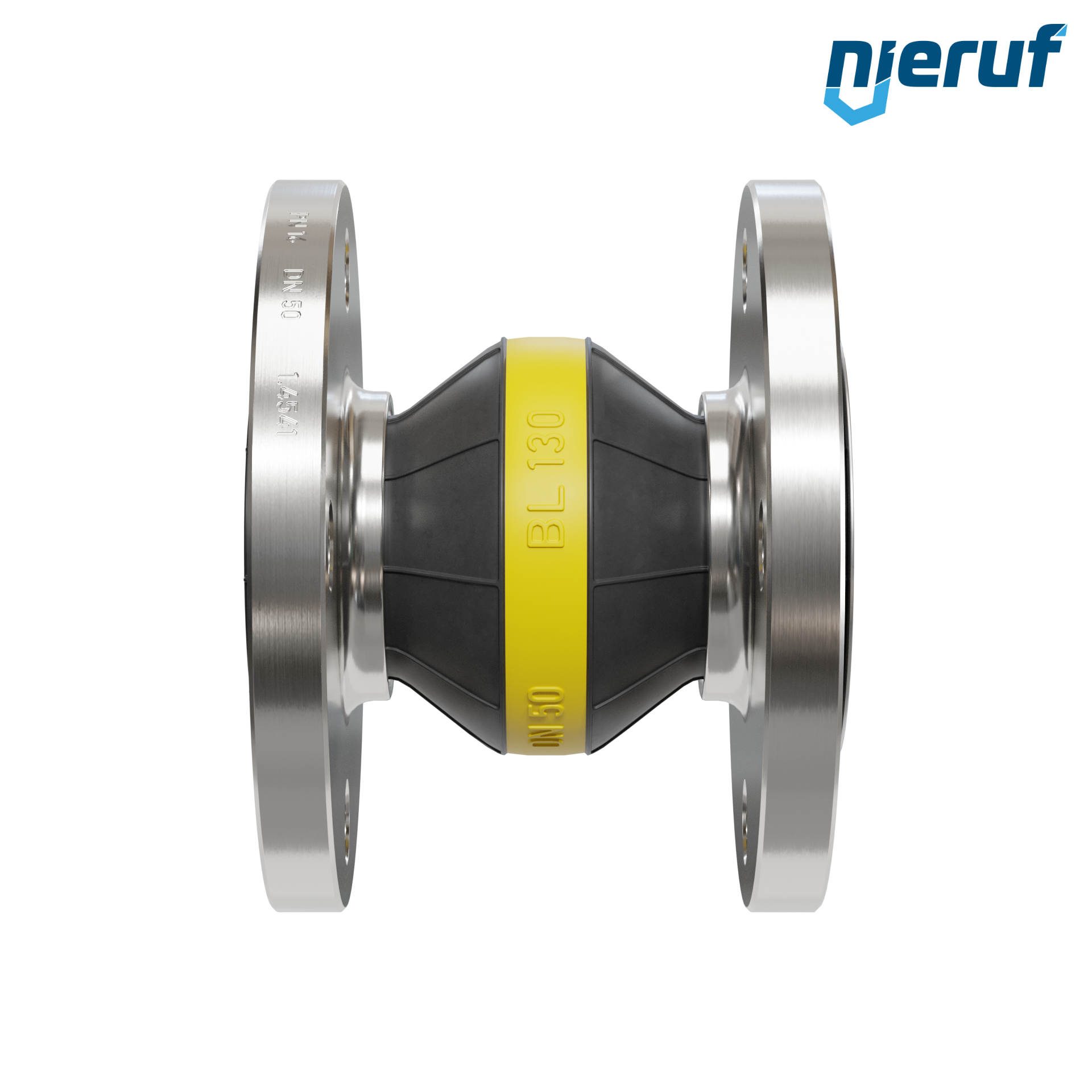 Compensatore piastra di rinforzo DN50 versione KP04 flange in acciaio inox NBR