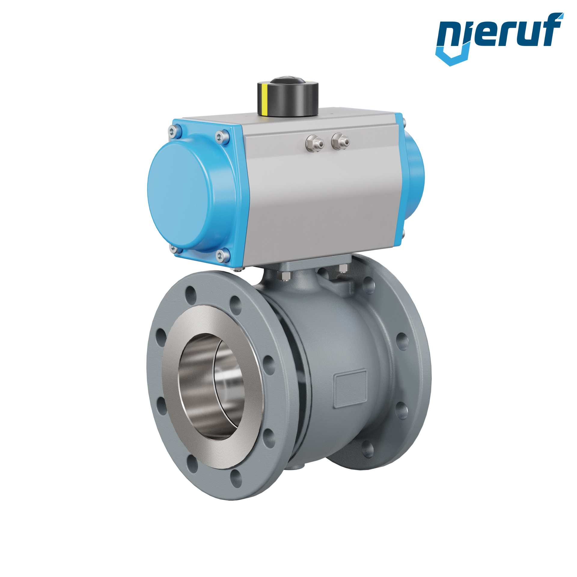 valvola a sfera automatica DN100 - 4" pollici PK04 azionamento rotativo pneumatico a semplice effetto apertura a molla