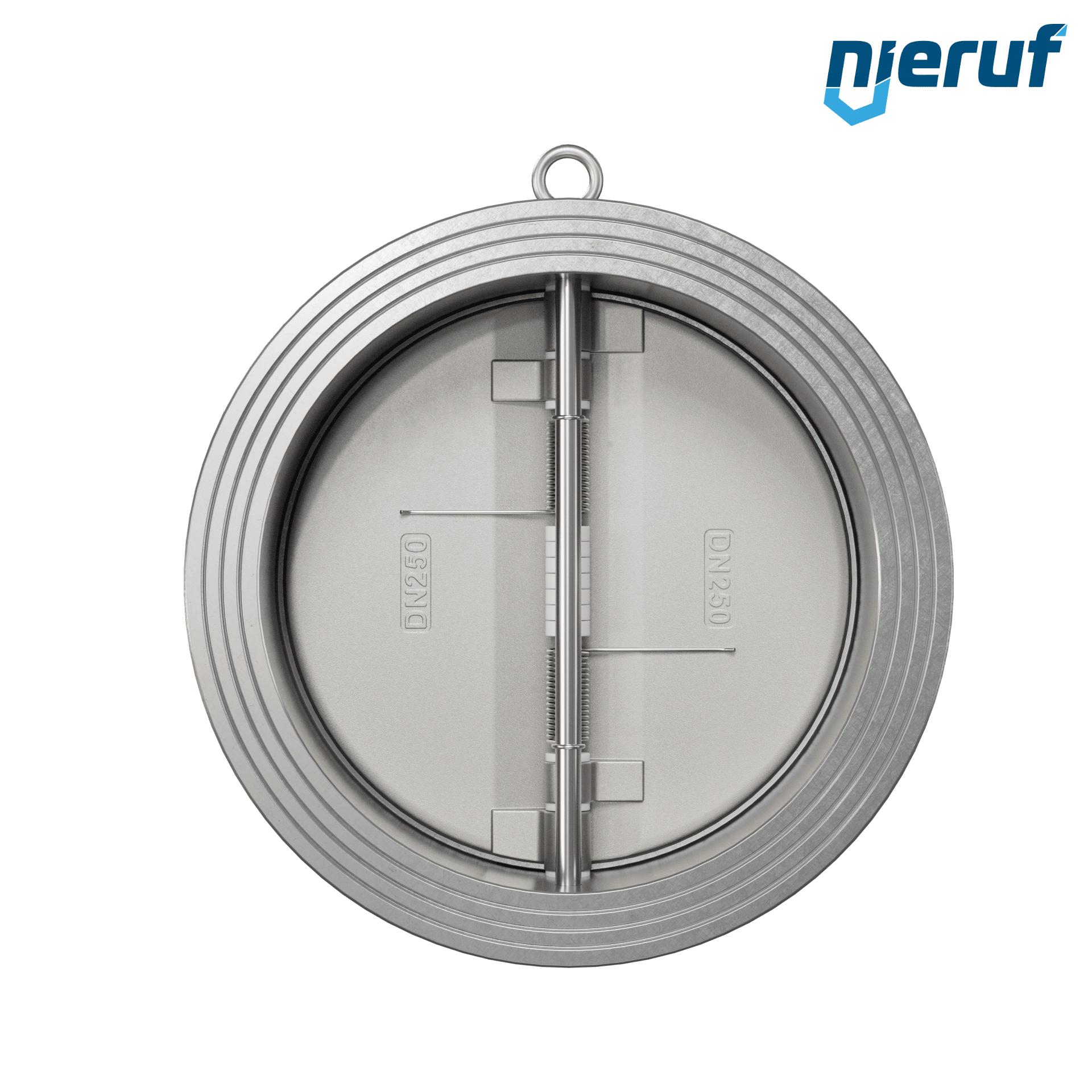 valvola di ritegno a doppio battente DN250 DR03 acciaio inossidabile 1.4408 FKM (Viton)