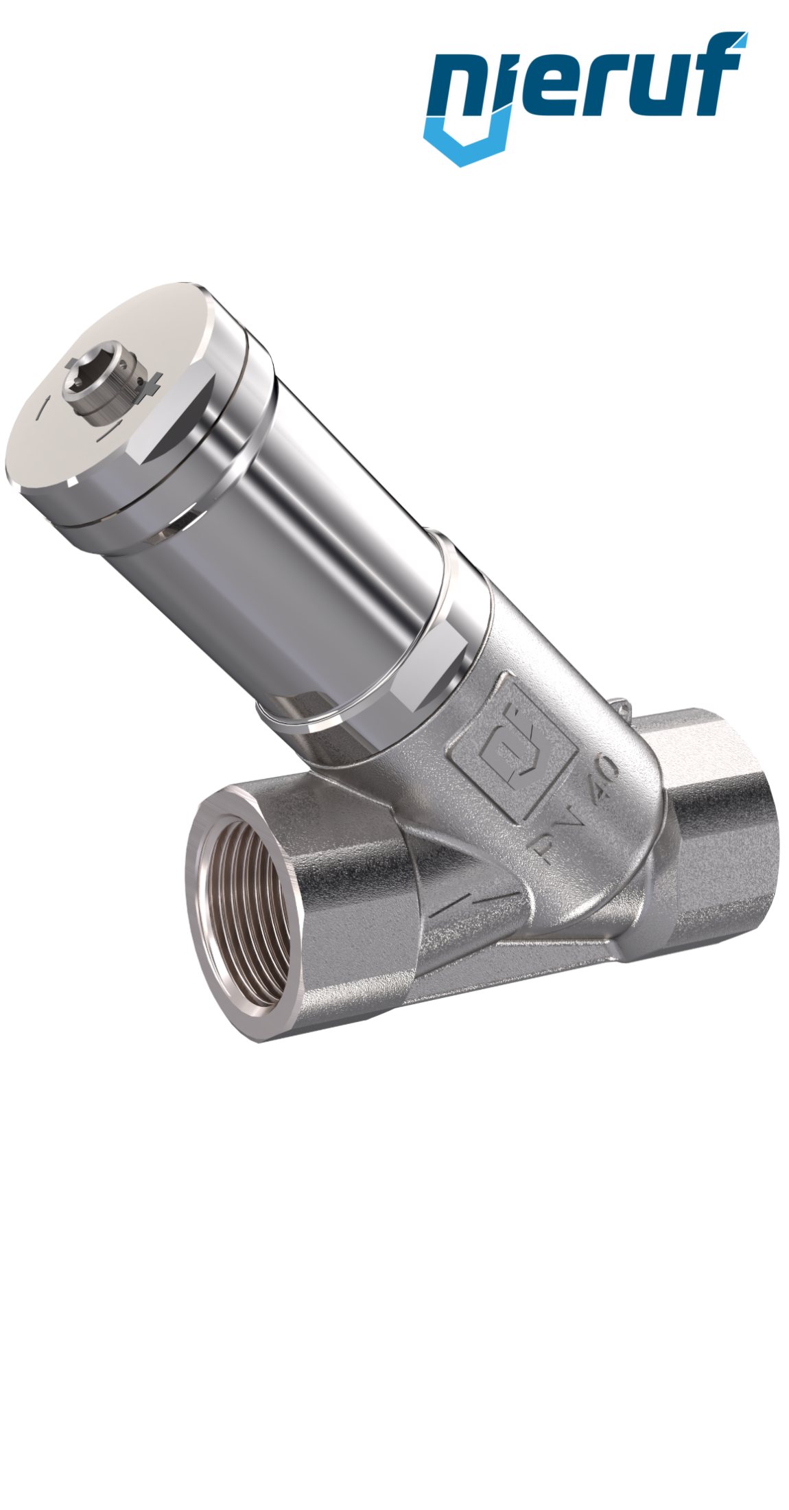 overflow valve 3/4" inch female UV16 stainless steel  2,0 - 12,0 bar PTFE