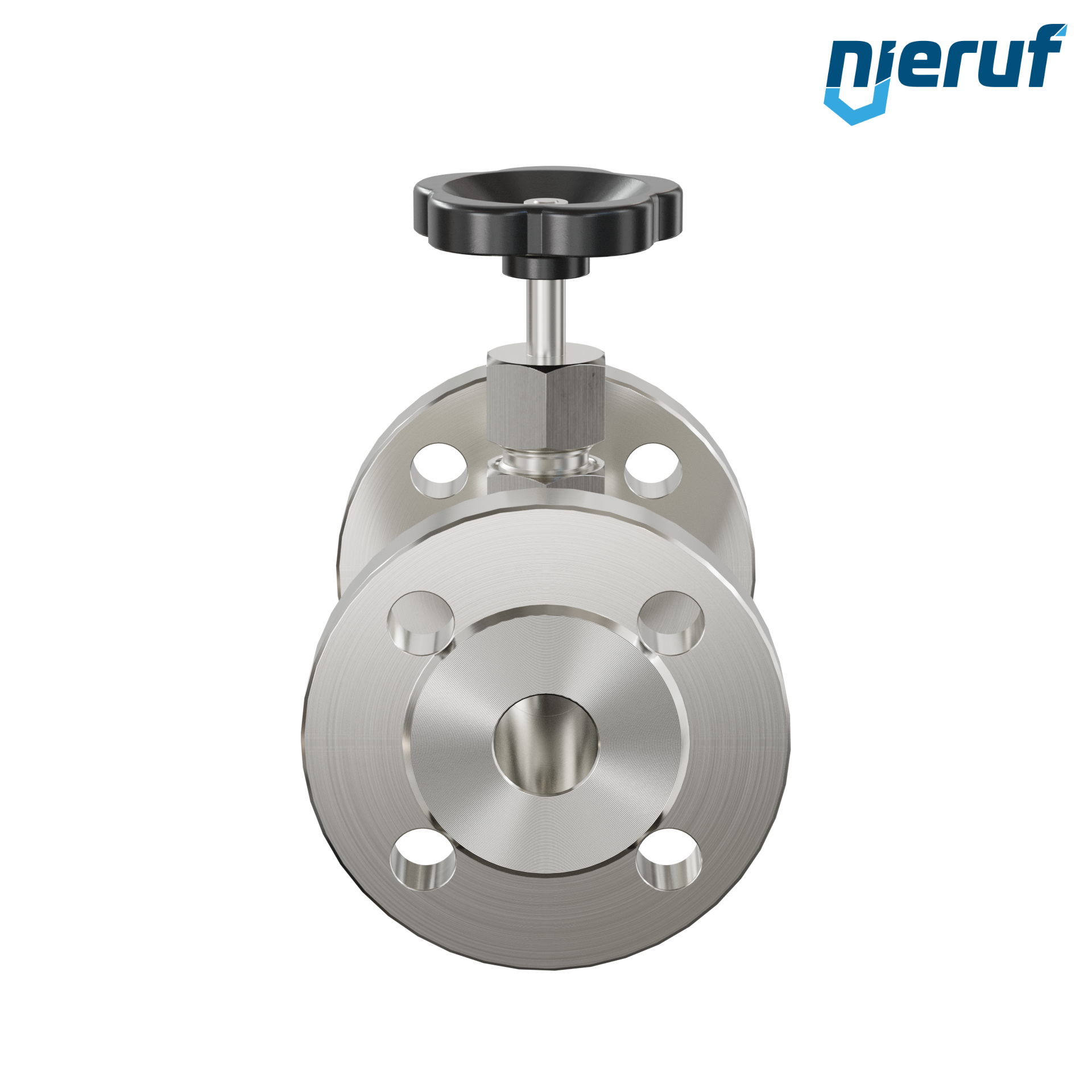 valvola a spillo flangiata NV04 DN20 PN40 acciaio inossidabile 1.4571