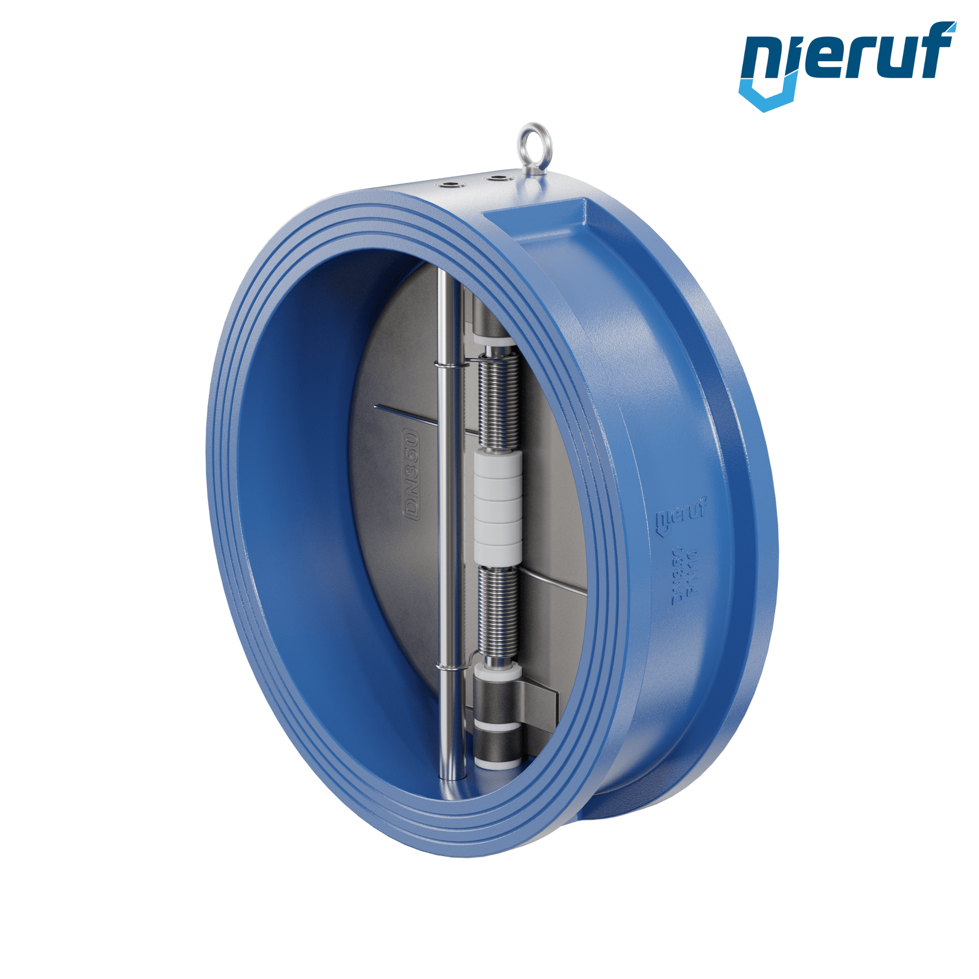 valvola di ritegno a doppio battente DN350 DR01 GGG40 FKM (Viton)