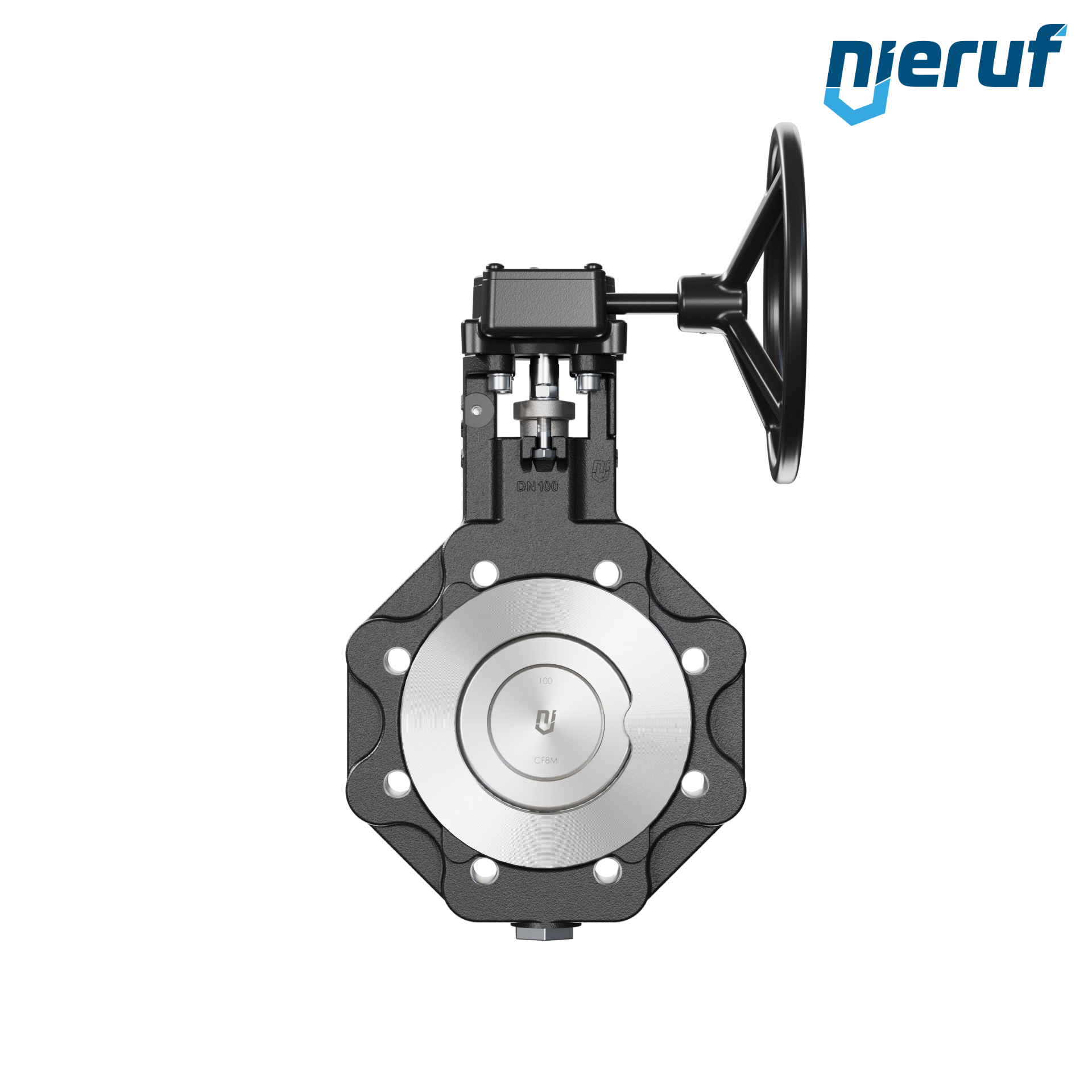 Double offset butterfly-valve AK12 DN 100 ANSI150 worm gear