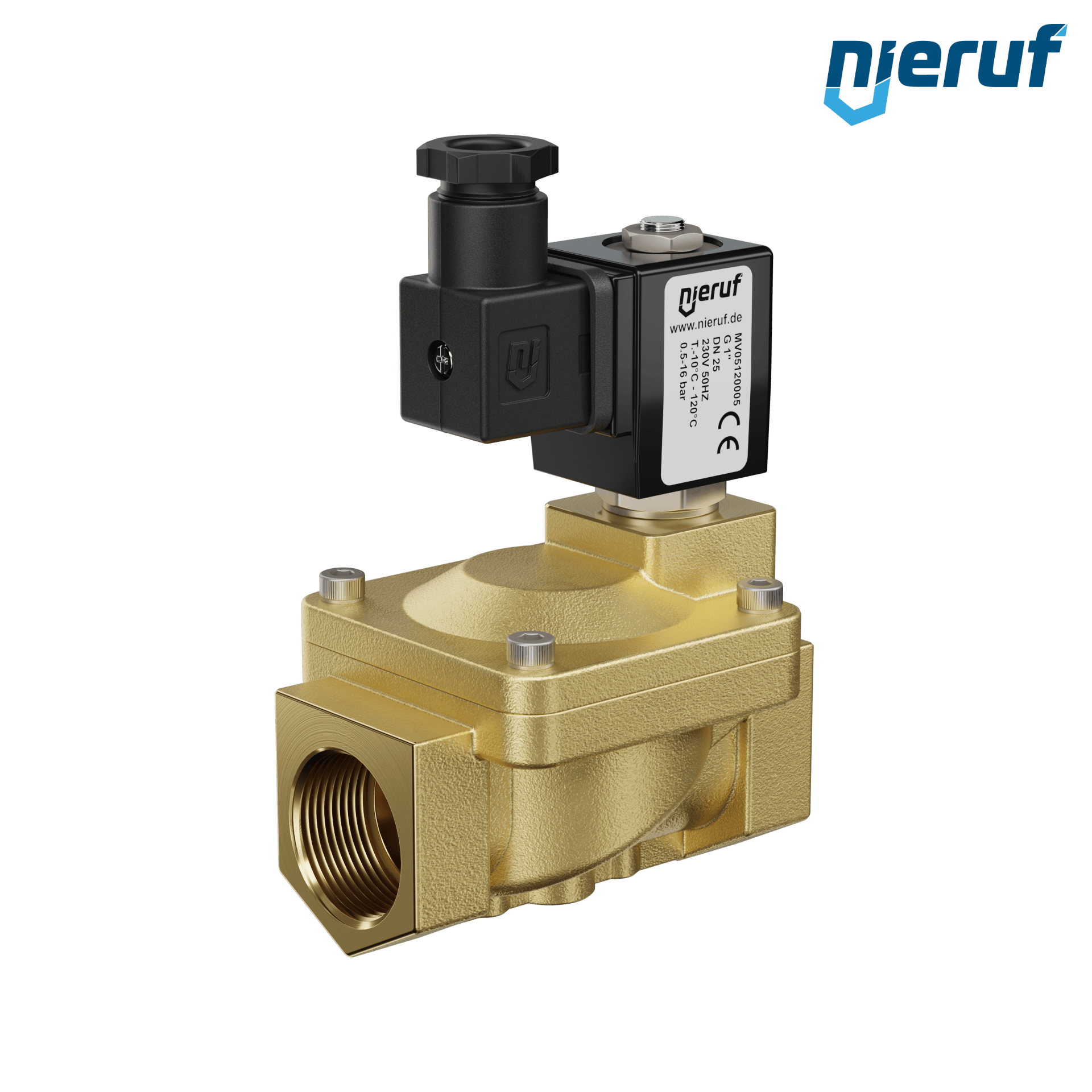 elettrovalvola G 1" pollici ottone MV05 FKM 230V 50Hz