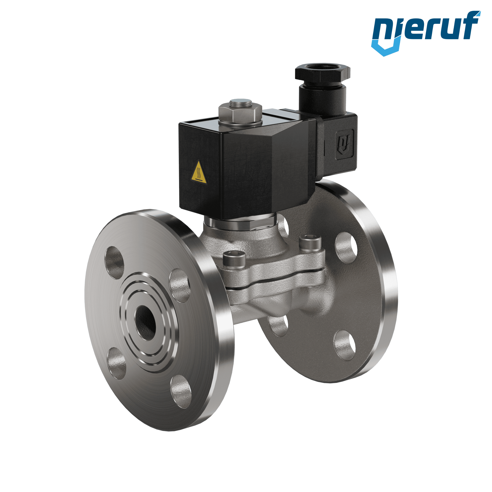 flangia elettrovalvola DN15 acciaio inossidabile FV01 FKM 24V DC