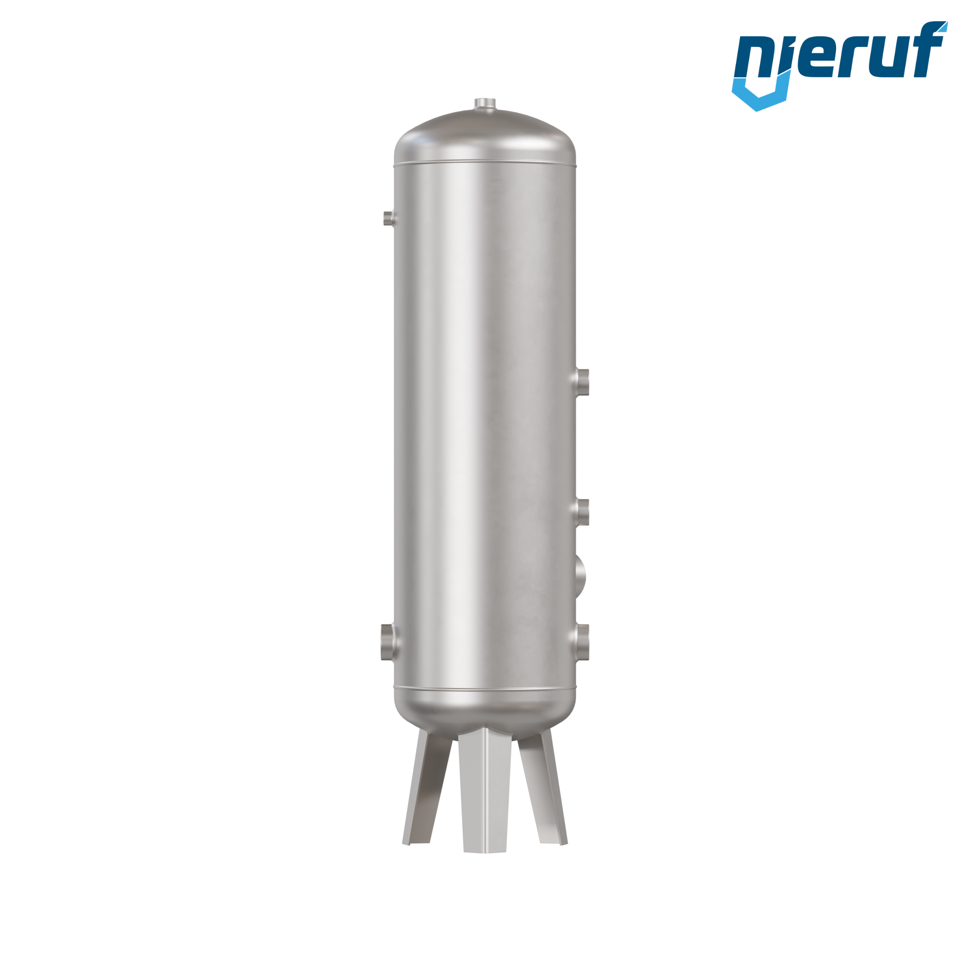 Serbatoio a pressione per acqua verticale BE04 100 litri, 0-10 bar, acciaio inox