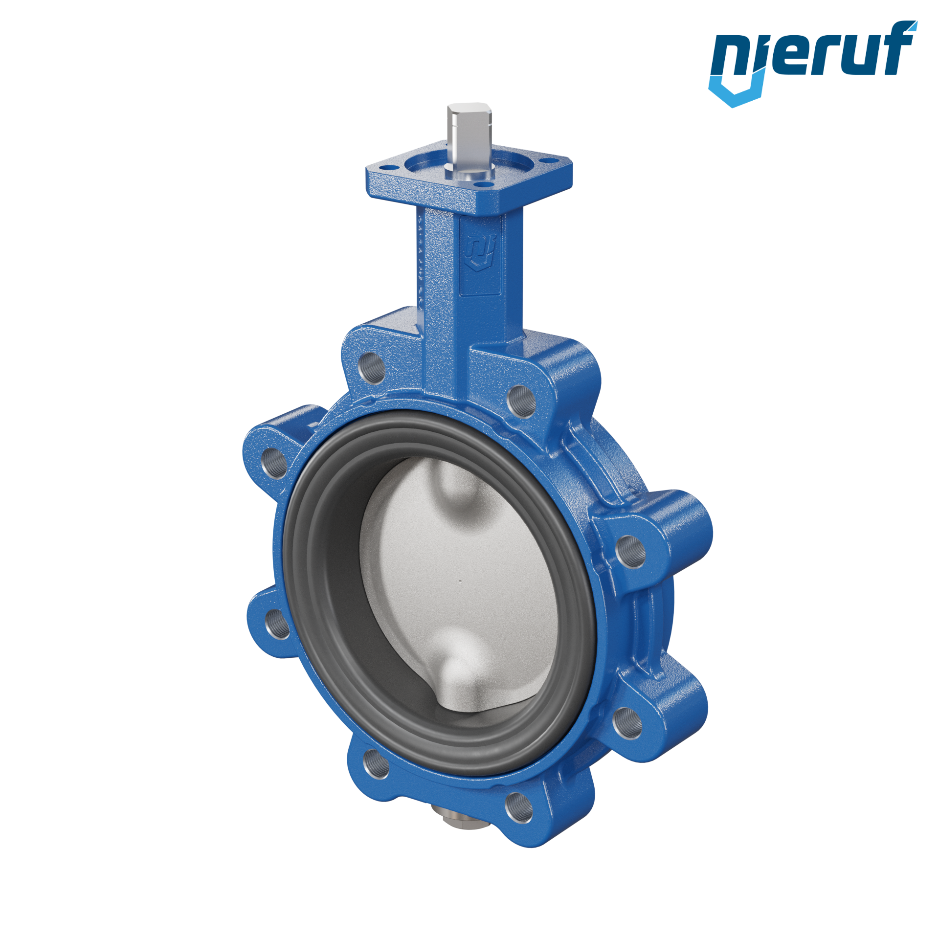 Butterfly valve AK02 DN 125 PN10-PN16 DVGW-gas without lever