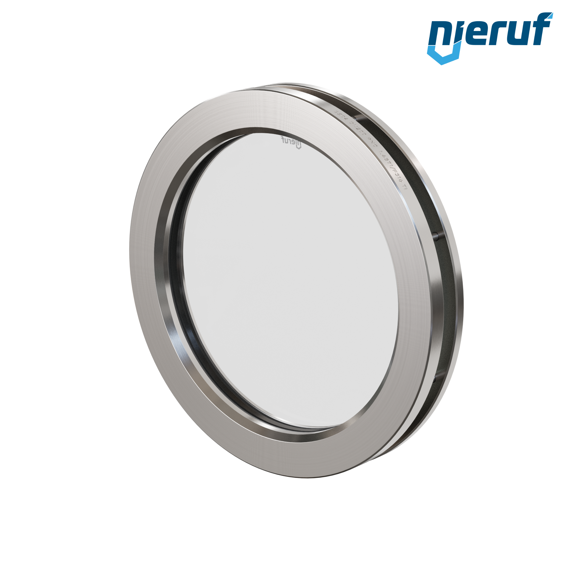 oblò di osservazione per serbatoi DN200 BS04 acciaio inossidabile 1.4571 grafite vetro borosilicato 0,0 bar