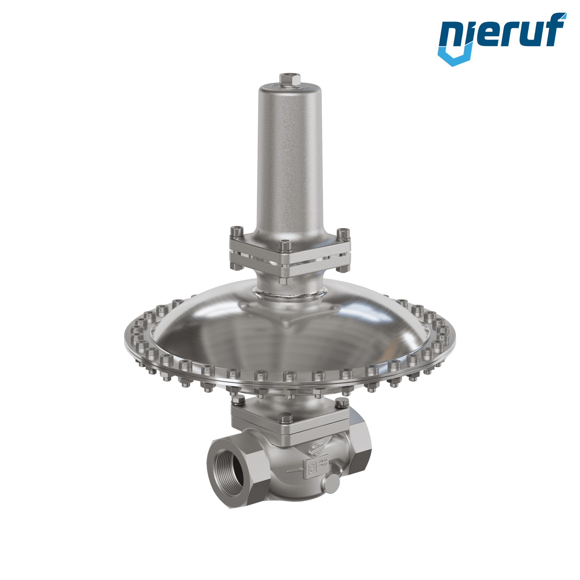 valvola di troppo pieno in millibar 1 1/2" pollici filettat. int NPT UV18 acciaio inossidabile EPDM / PTFE 50 - 500 mbar