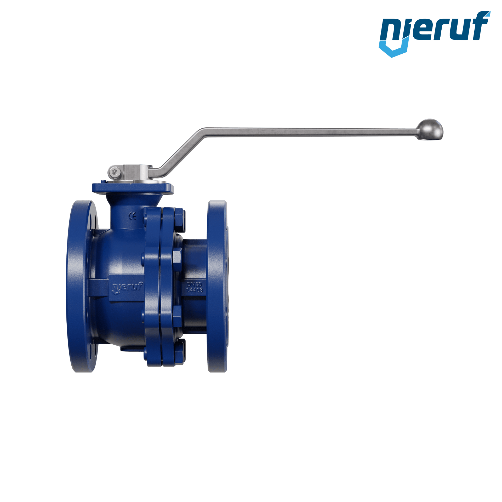 valvola a sfera flangiata per alte temperature FK12 DN80 PN40 in acciaio fuso 1.0619 fino a +25