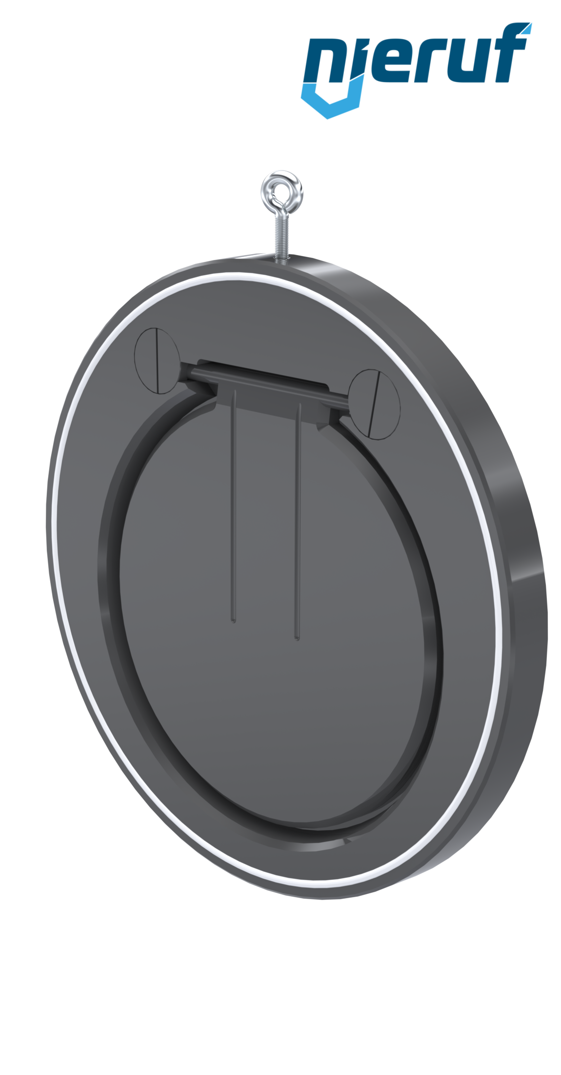 Zwischenflansch-Rückschlagklappe DN300 ZR05 Kunststoff PVC-U PTFE