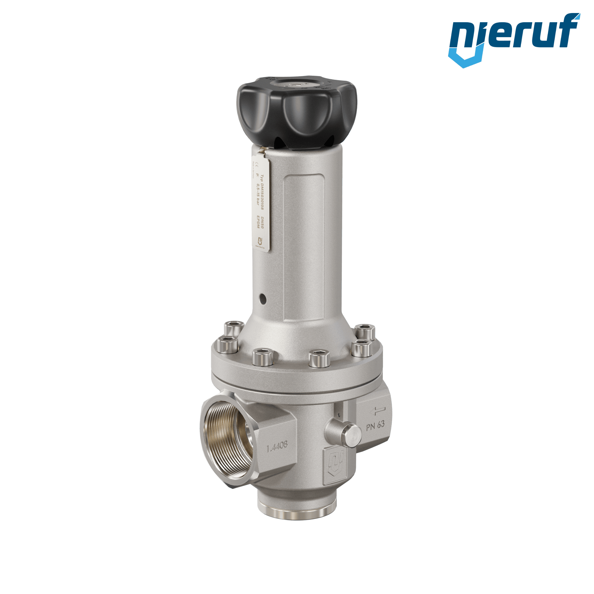 regolatore di pressione di precisione 2" pollici DM15 acciaio inossidabile EPDM 0.5 - 15.0 bar